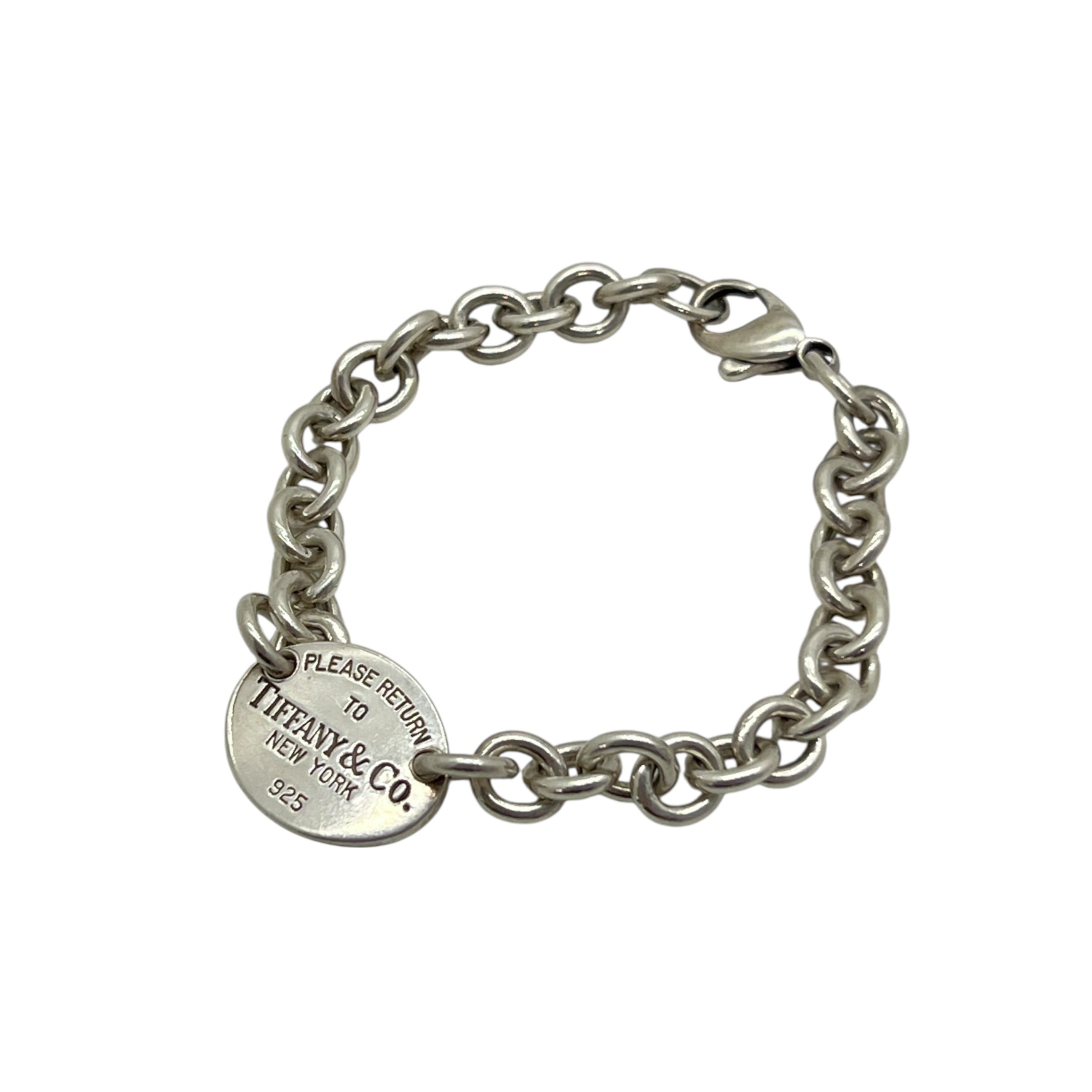 Bracciale Oval Tag in argento