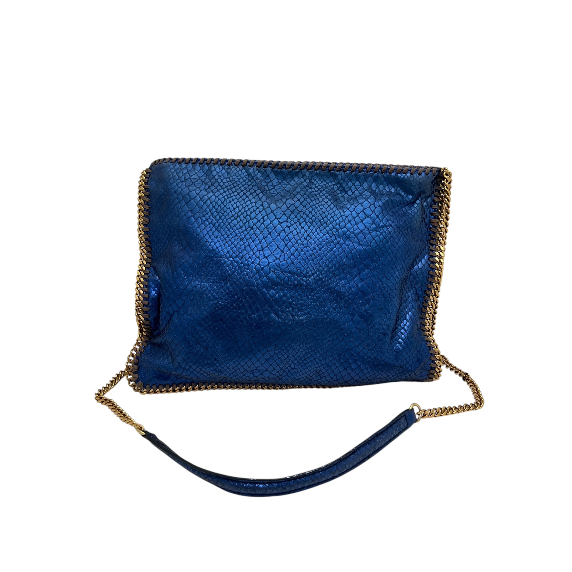 Falabella a tracolla effetto metallic snake