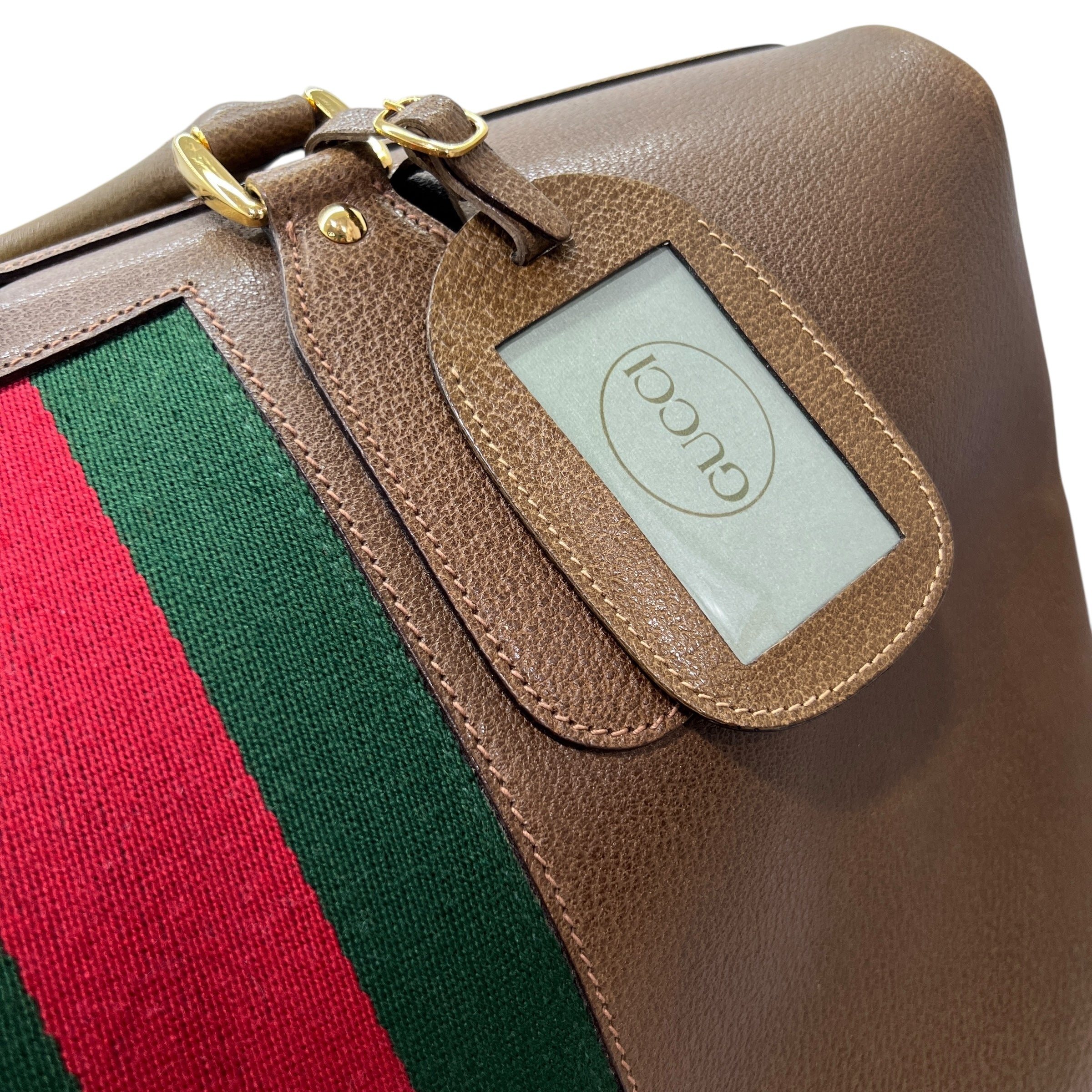 borsone semirigido vintage in pelle