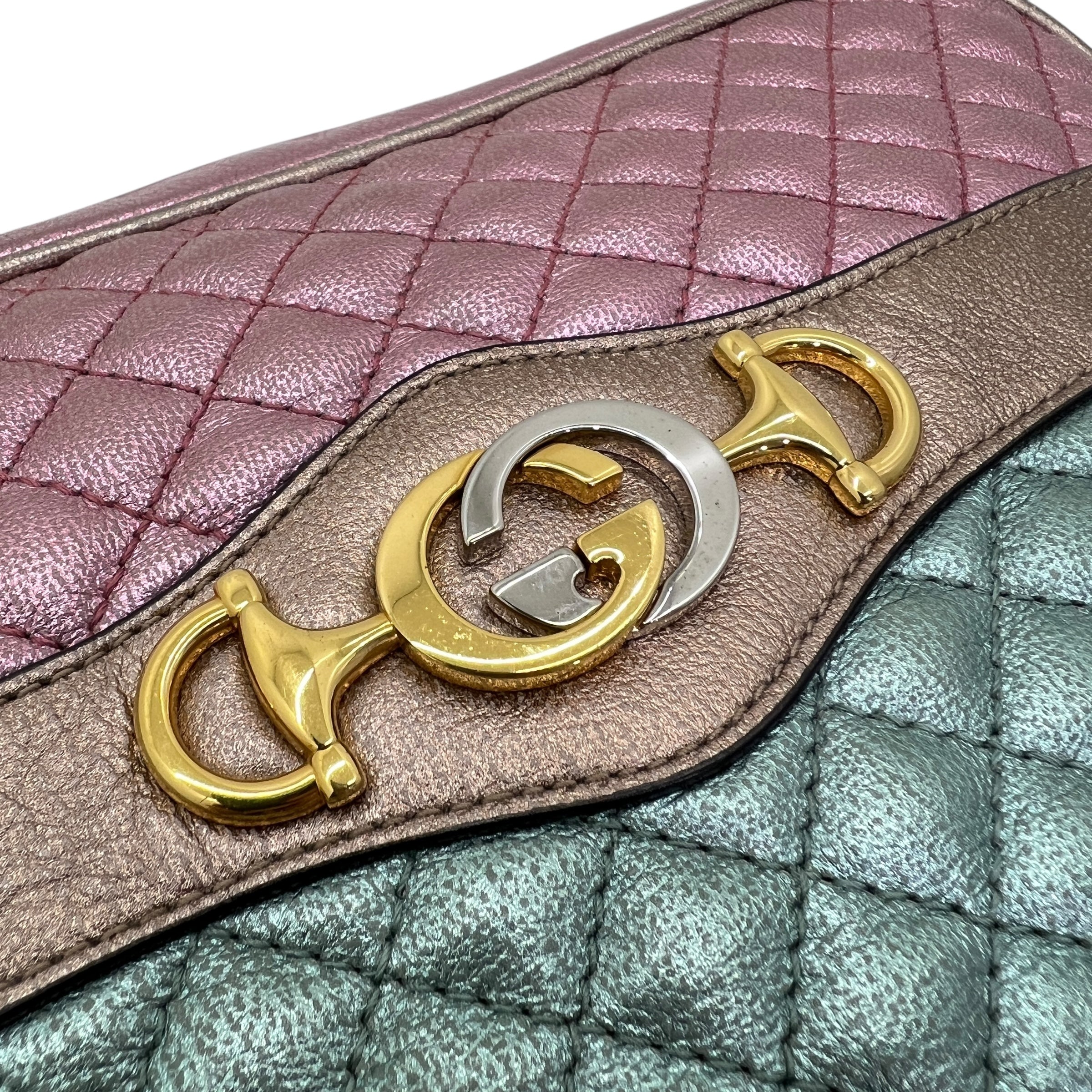 Zumi bicolore in pelle