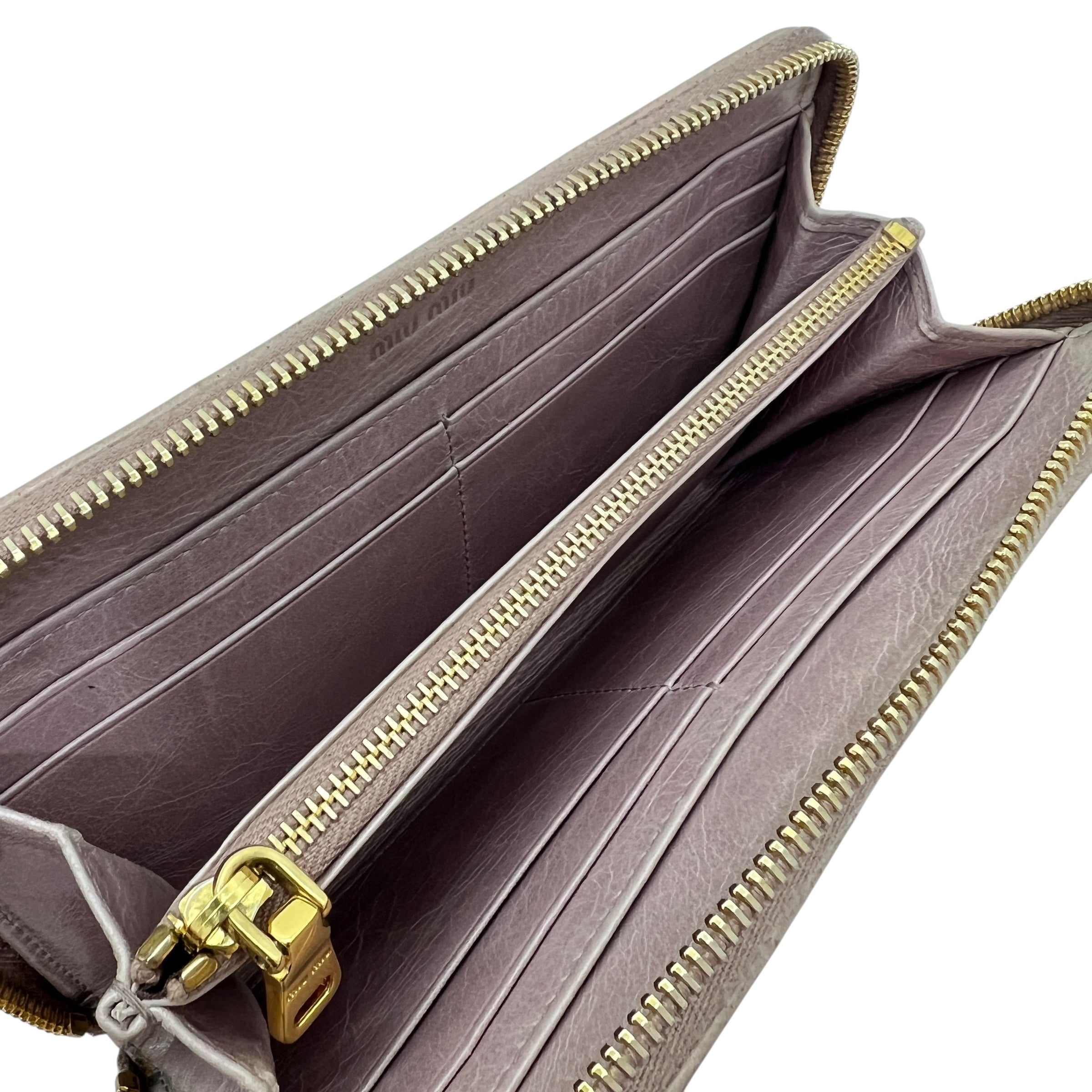 Portafoglio in pelle con zip