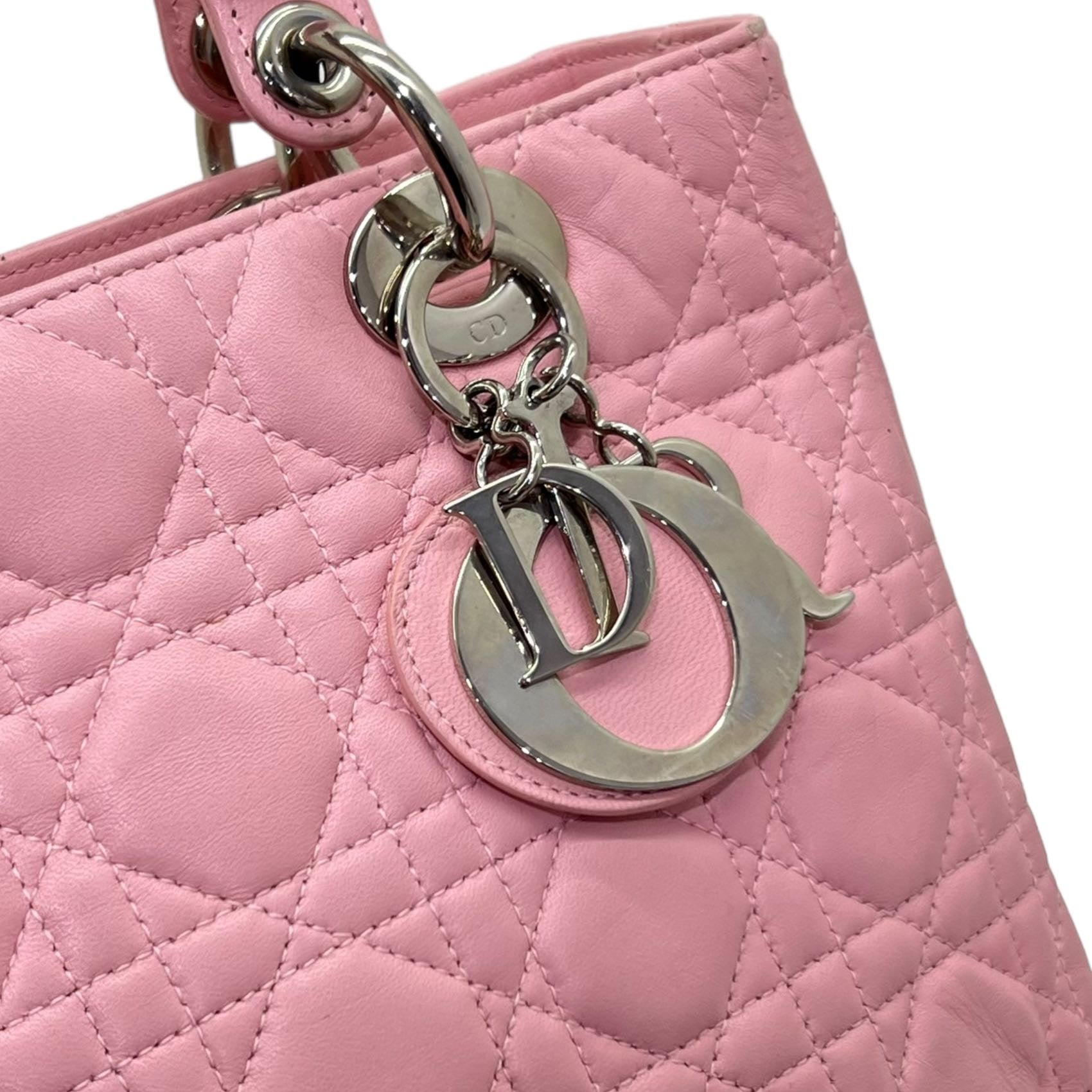 DIOR LADY DIOR IN AGNELLO ROSA