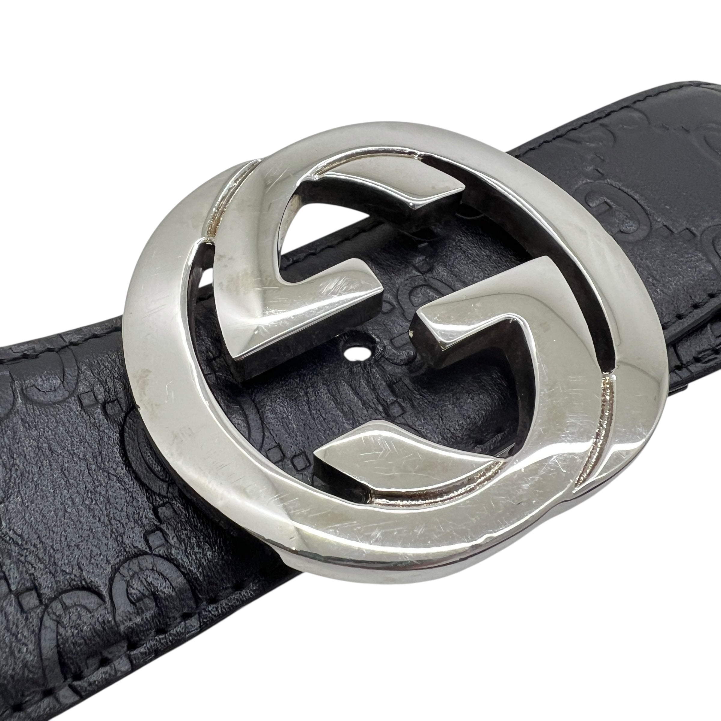 Cintura con fibbia incrocio GG Tg. 90