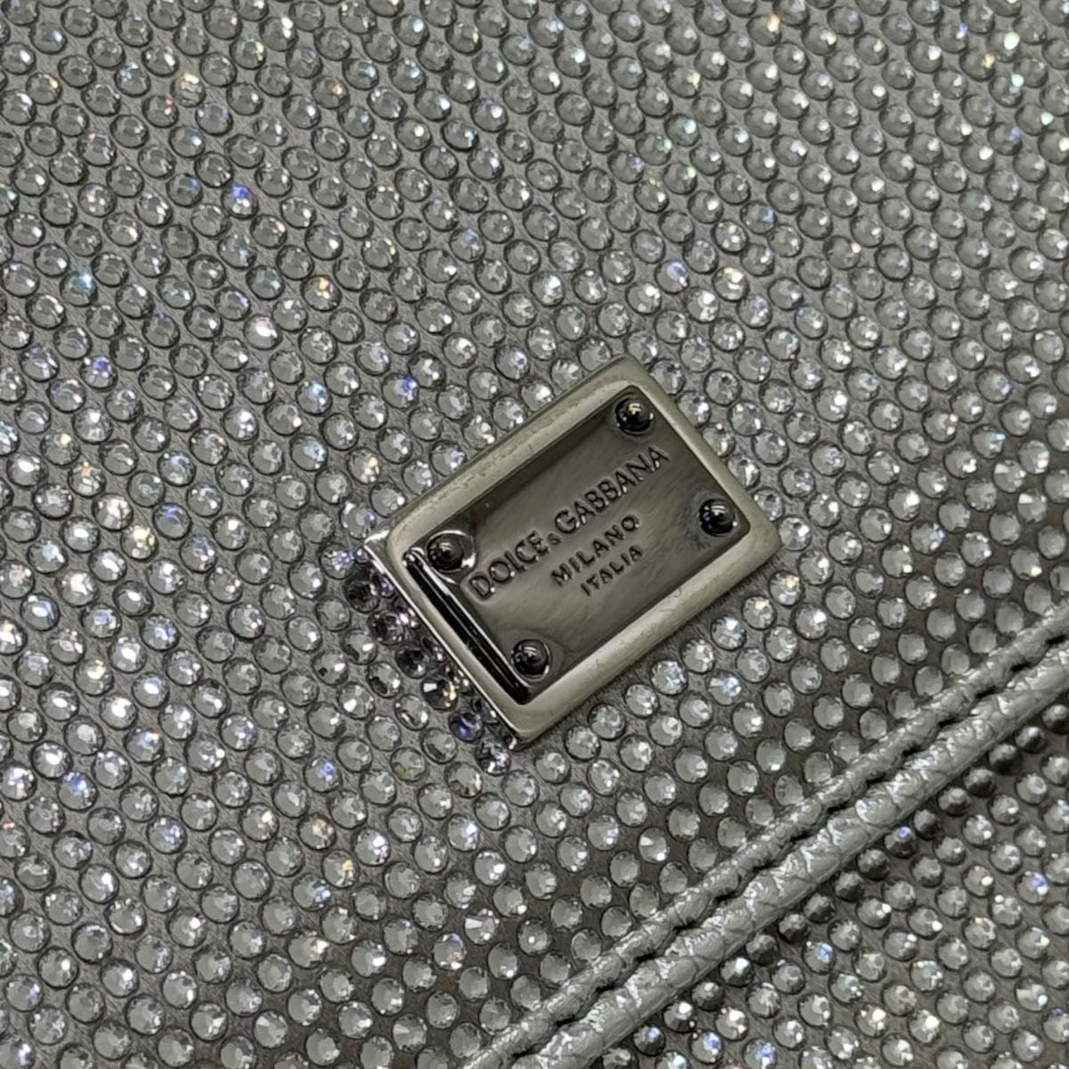 Borsa a mano Sicily piccola in raso con strass