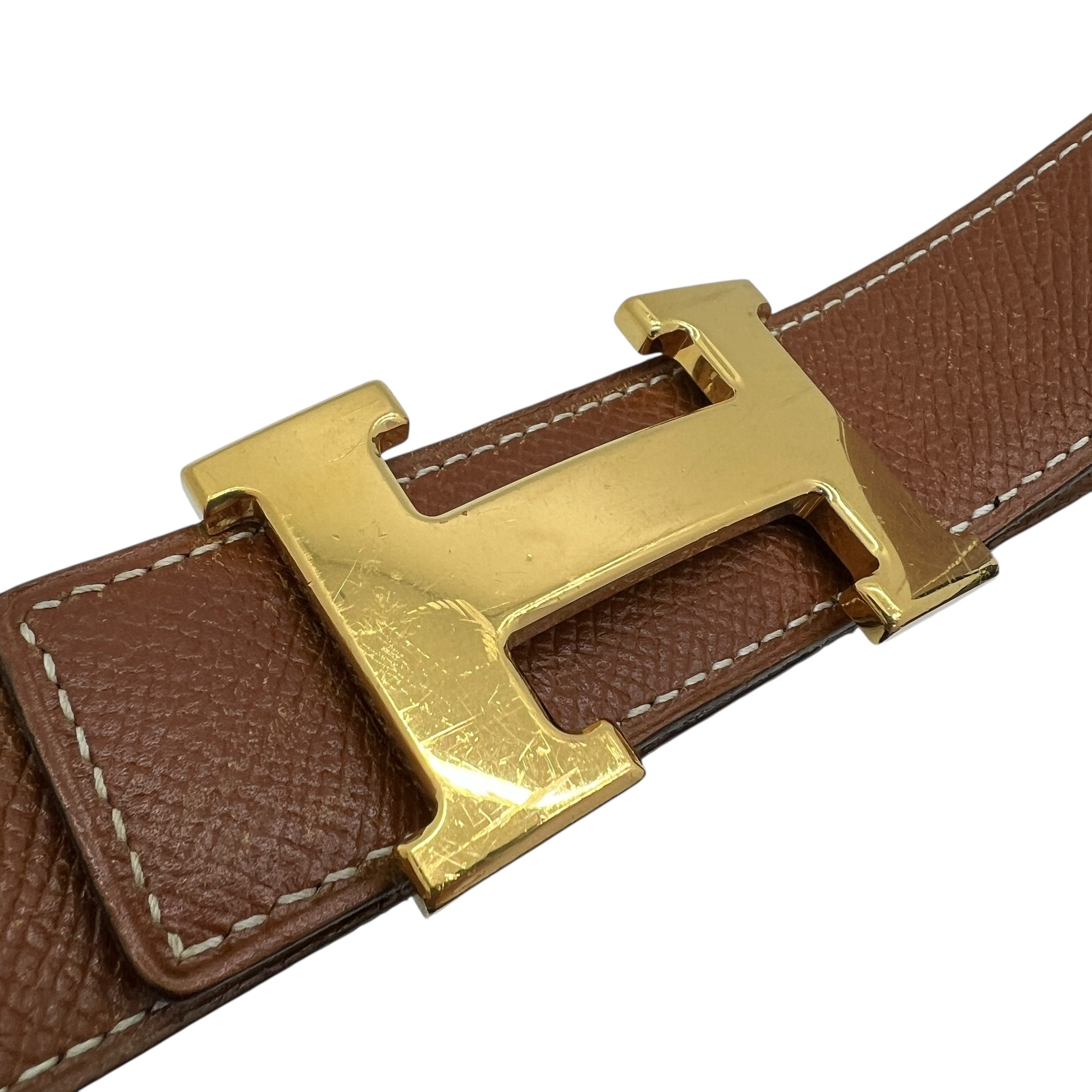 Fibbia H da cintura & pelle reversibile 32 mm
