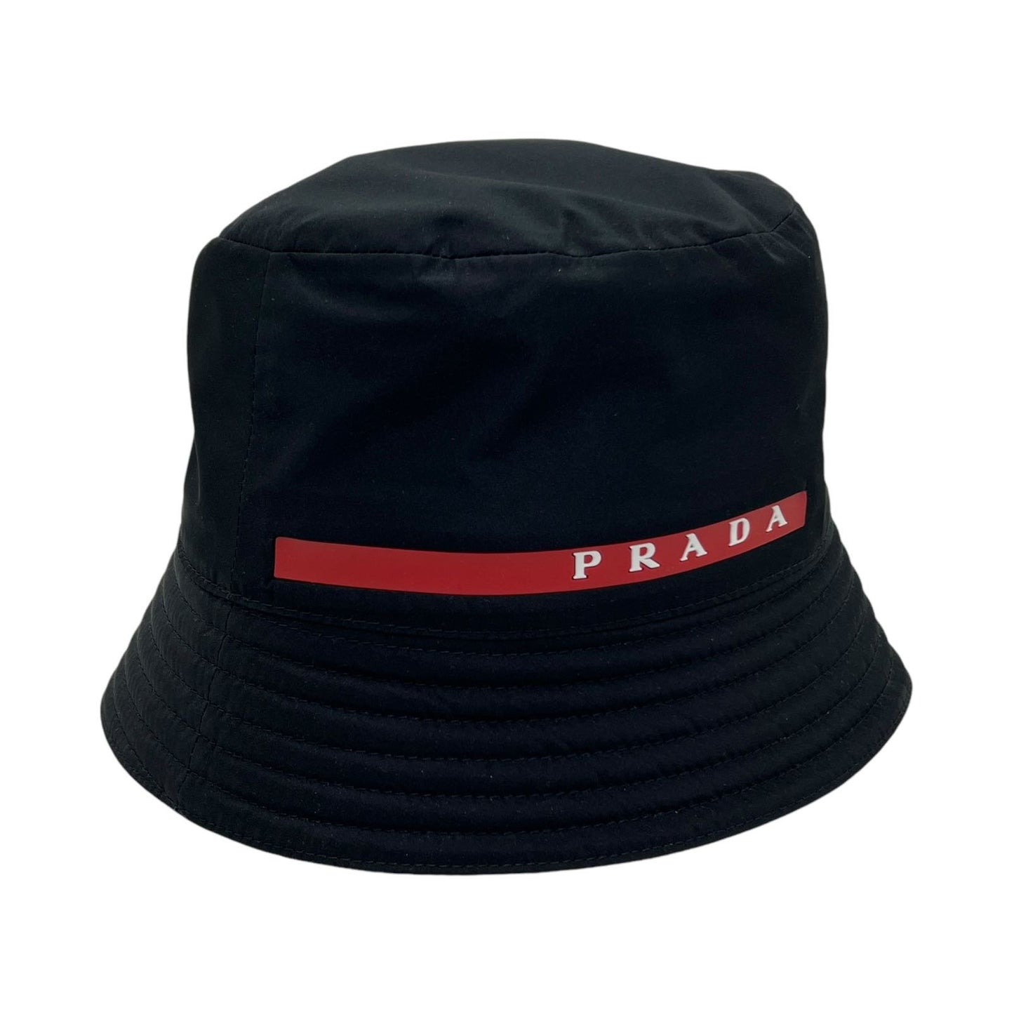 PRADA LUNA ROSSA CAPPELLO DA PESCATORE IN RE-NYLON TG M