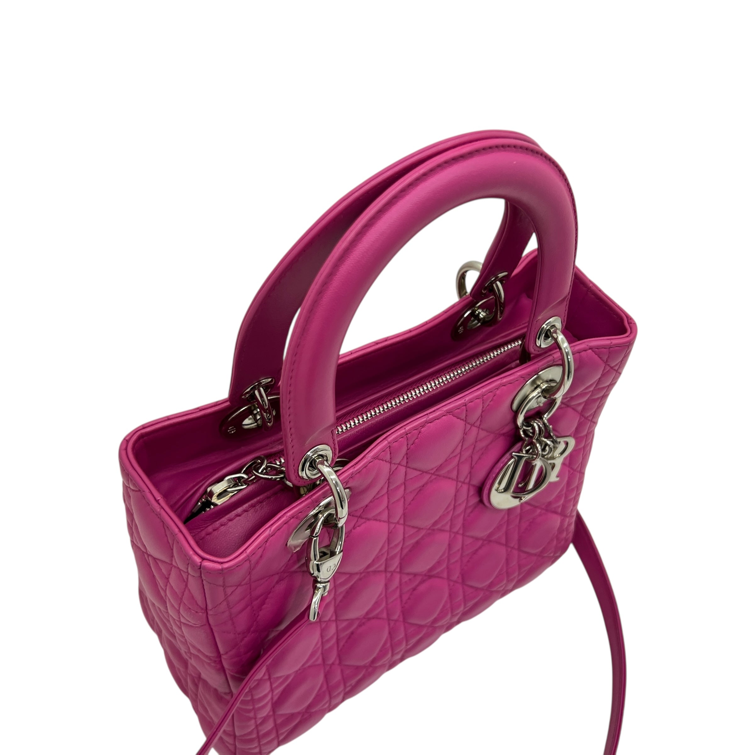 Borsa media Lady Dior in agnello
