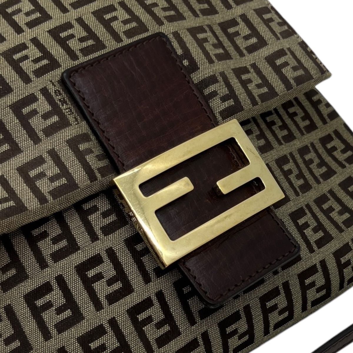 FENDI BORSA A TRACOLLA IN TESSUTO FF