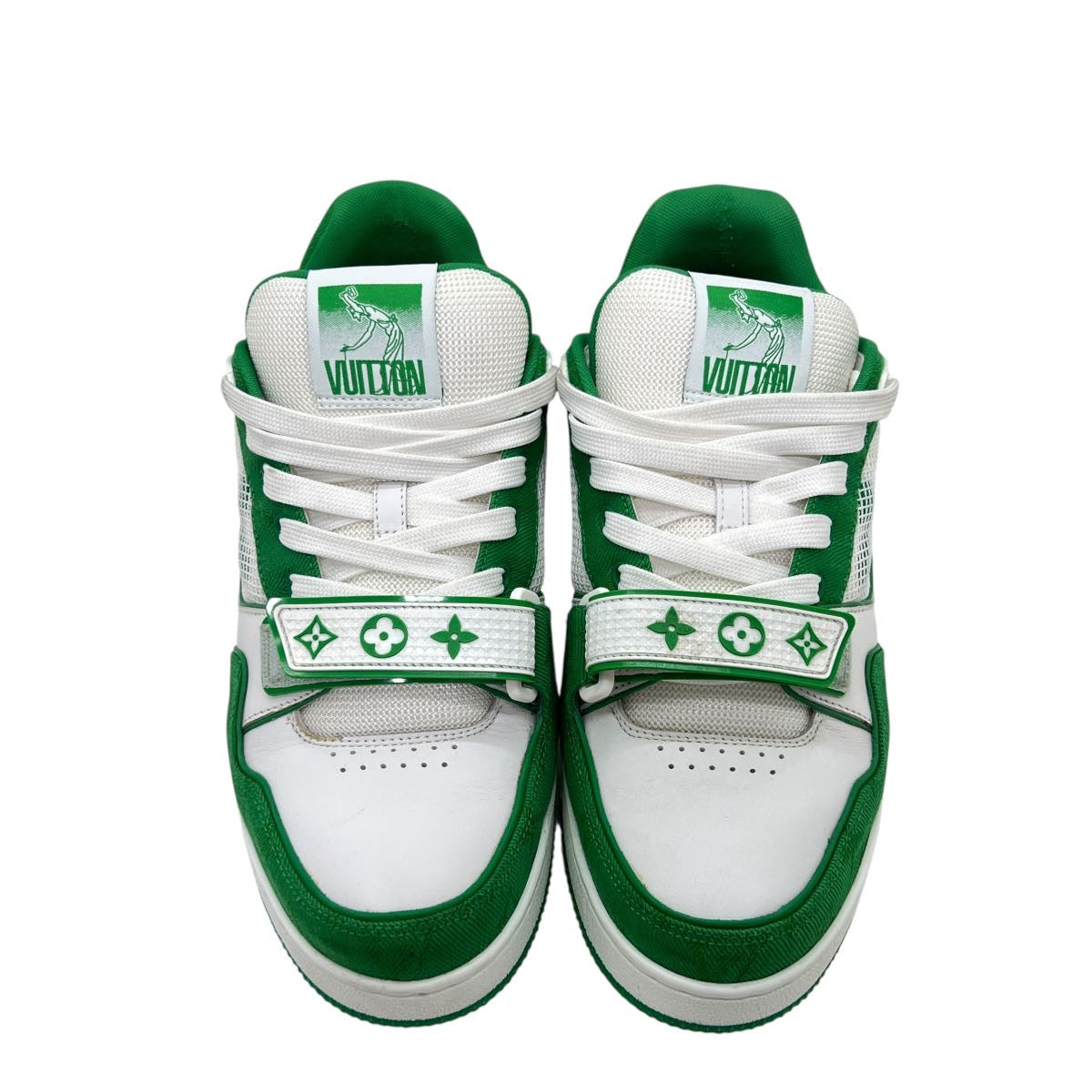 LOUIS VUITTON LV TRAINER GREEN DENIM TG 7,5 (43)