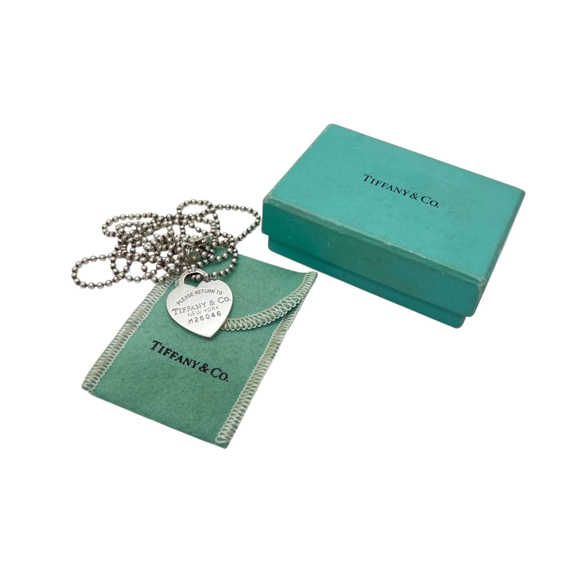 Pendente Heart Tag grande con catena