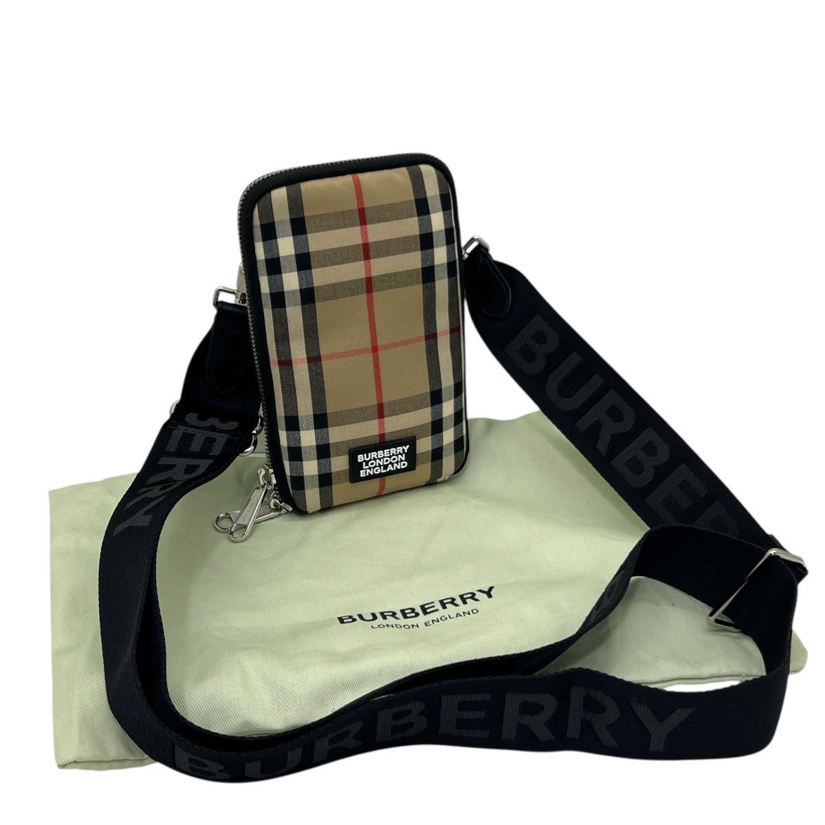 BURBERRY POUCH PER TELEFONO CON TRACOLLA