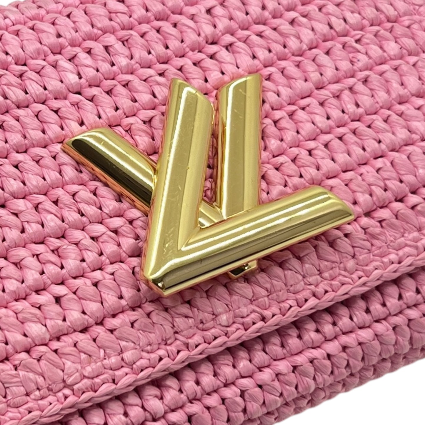 LOUIS VUITTON TWIST MM IN RAFFIA