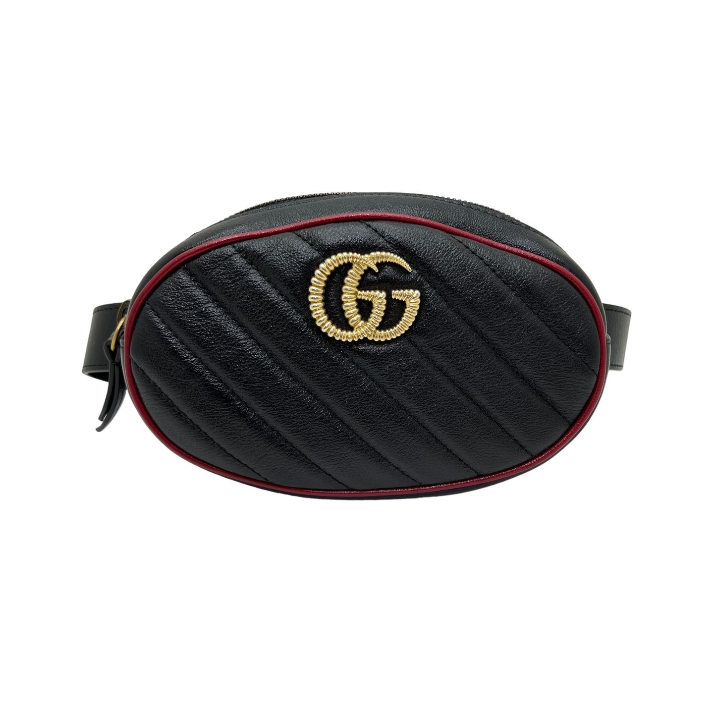 GUCCI MARMONT GG LEATHER BELT BAG