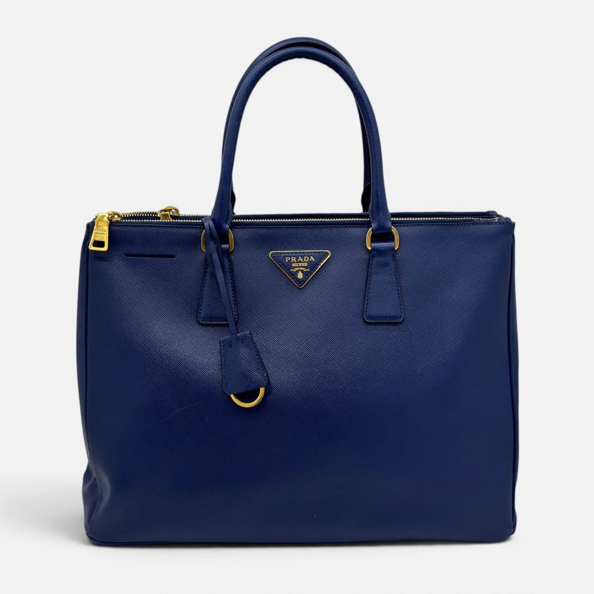 Galleria large a mano in pelle Saffiano