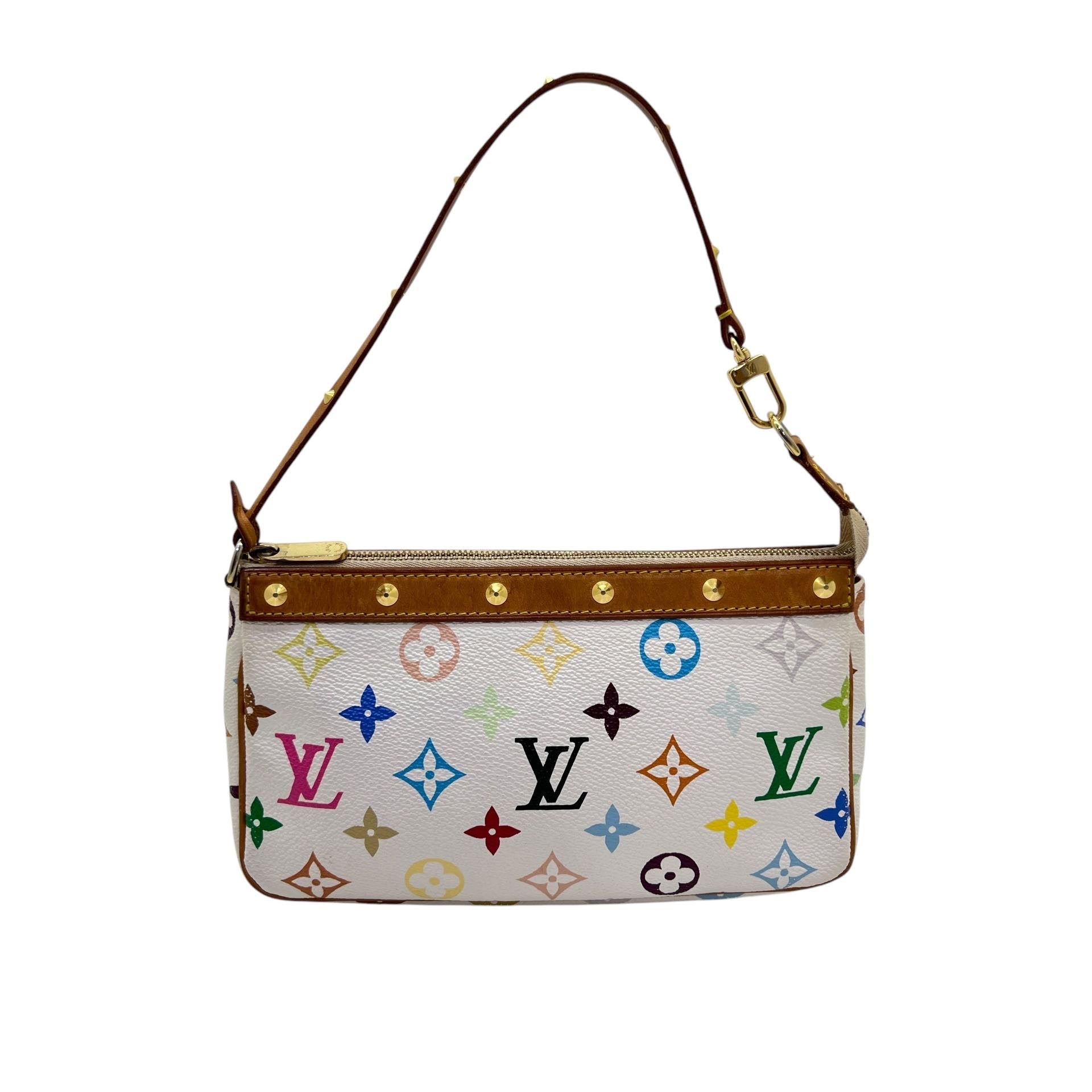 LOUIS VUITTON POCHETTE ACCESSOIRE MURAKAMI BIANCA