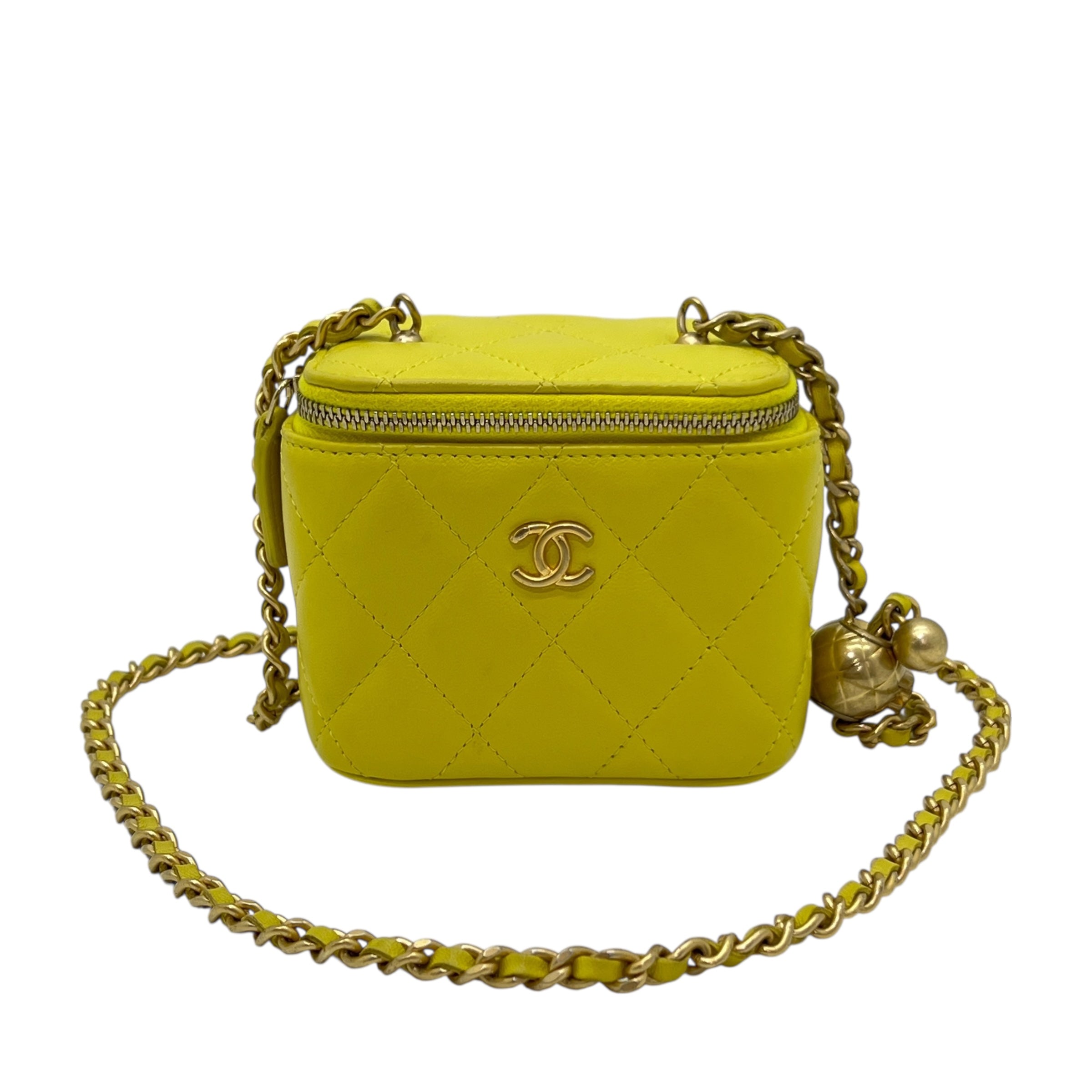CHANEL VANITY CASE PICCOLA CLASSICA CON CATENA