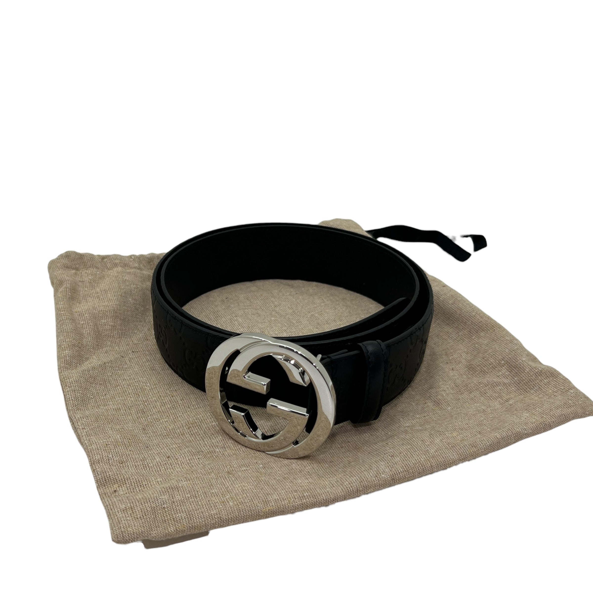 Cintura con fibbia Incrocio GG taglia 95