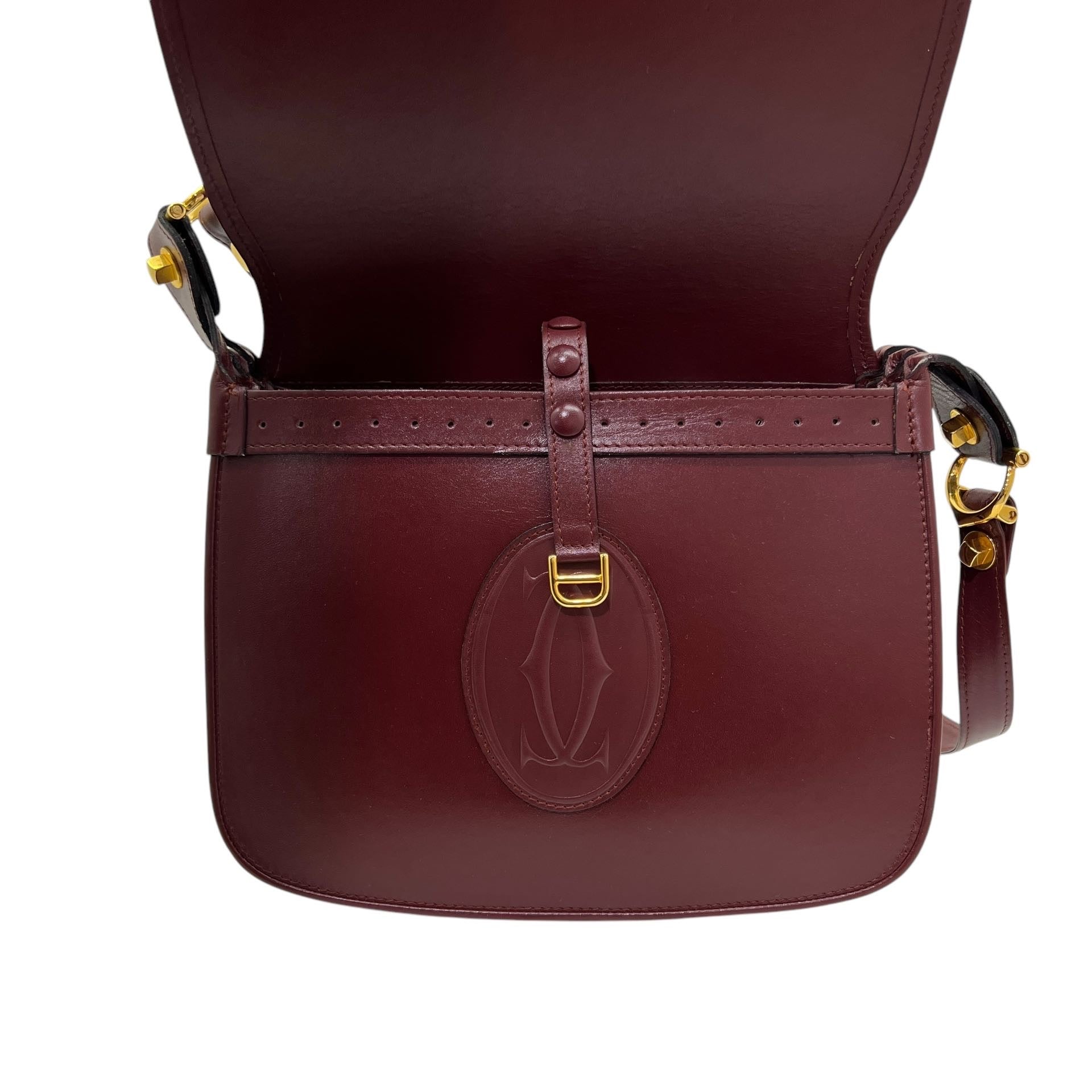 CARTIER BORSA IN PELLE BORDEAUX