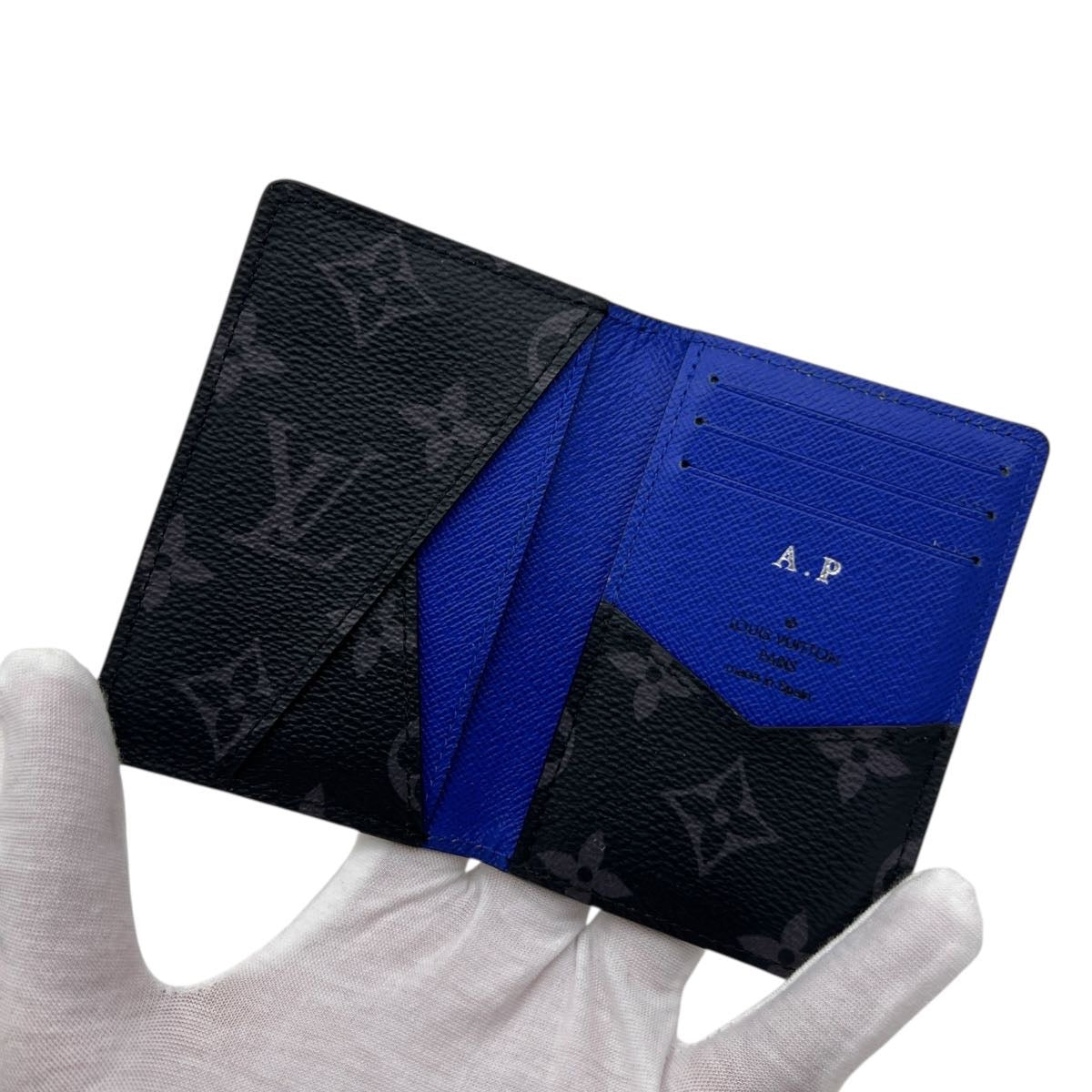 LOUIS VUITTON ORGANIZER TASCABILE IN PELLE EPI INIZIALI A.P.