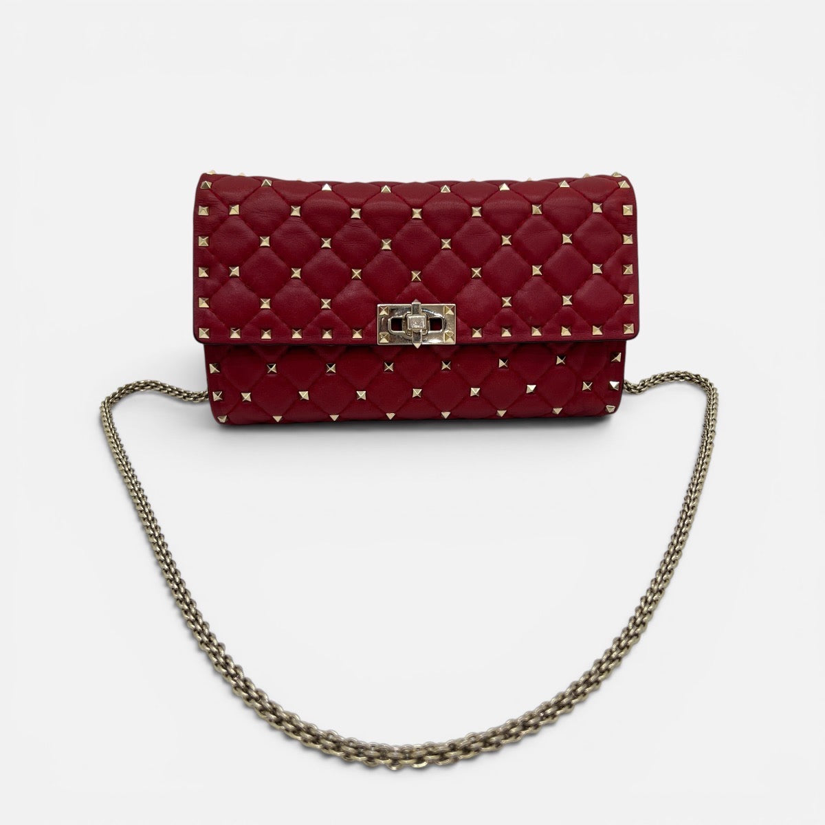 Rockstud Spike portafoglio con catena