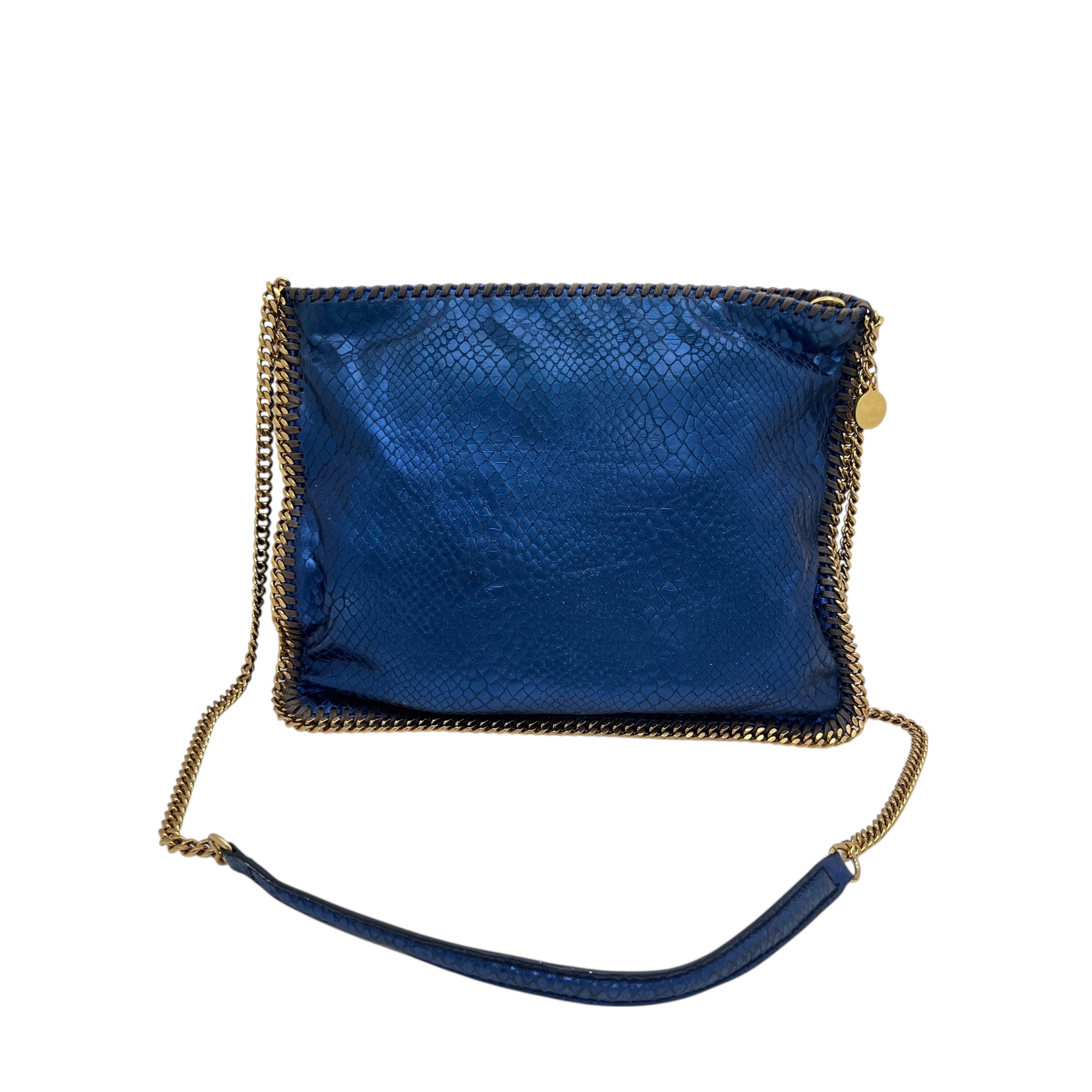 Falabella a tracolla effetto metallic snake