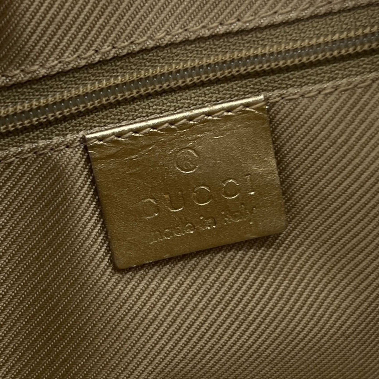 GUCCI BORSA A MANO IN TESSUTO E PELLE