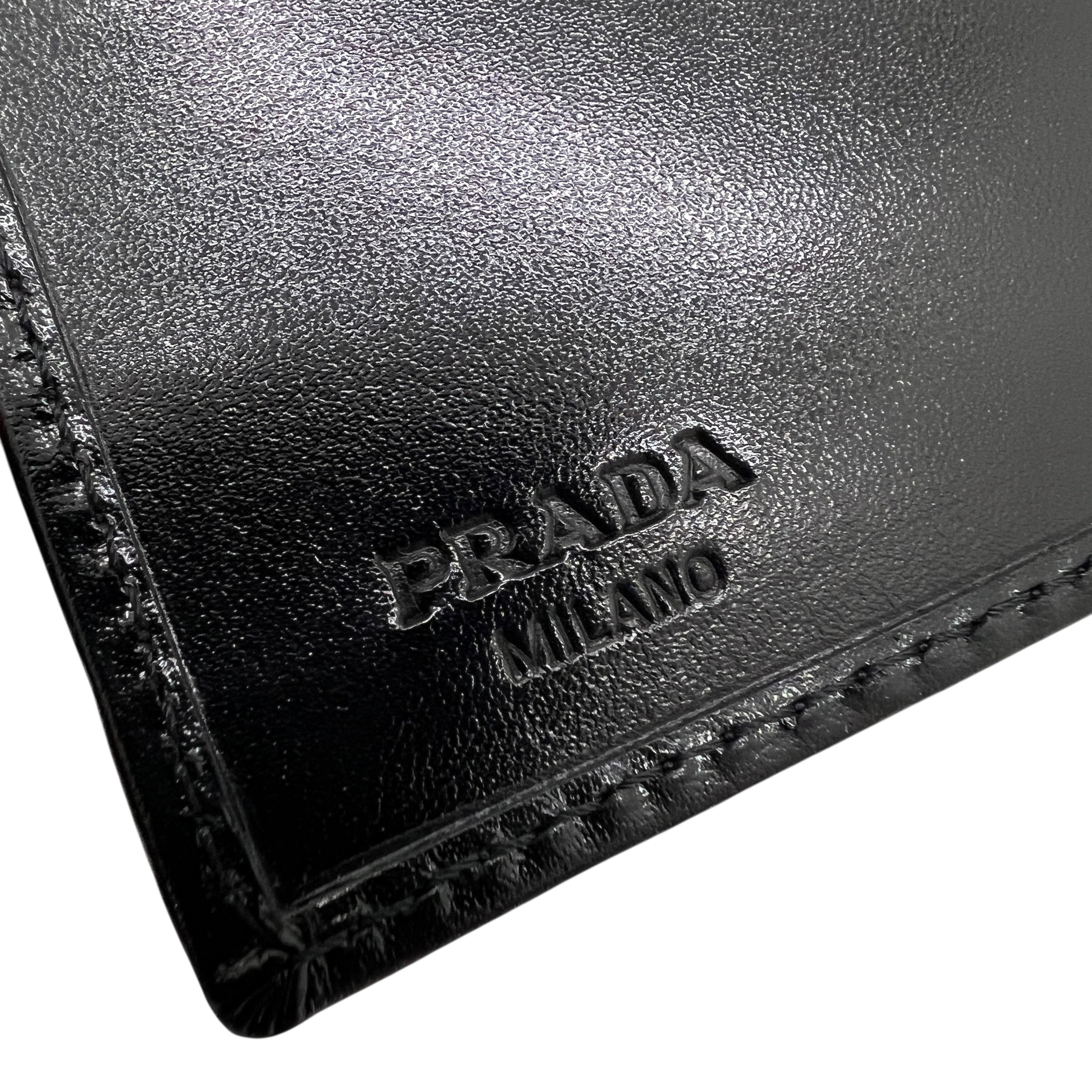 Portafoglio in pelle nera