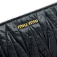 MIU MIU POCHETTE IN PELLE GOFFRATA NERA