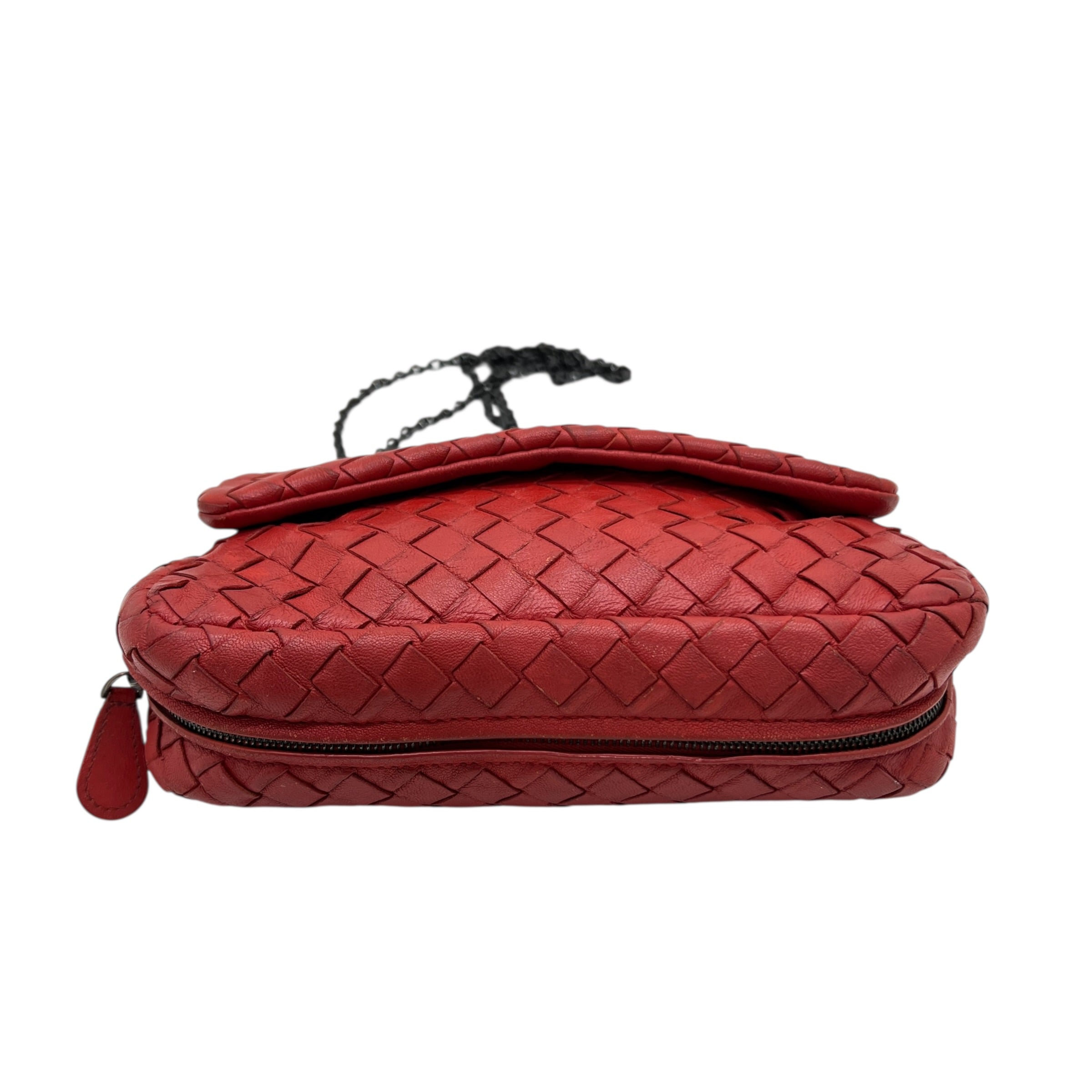 Mini borsa in pelle intrecciata