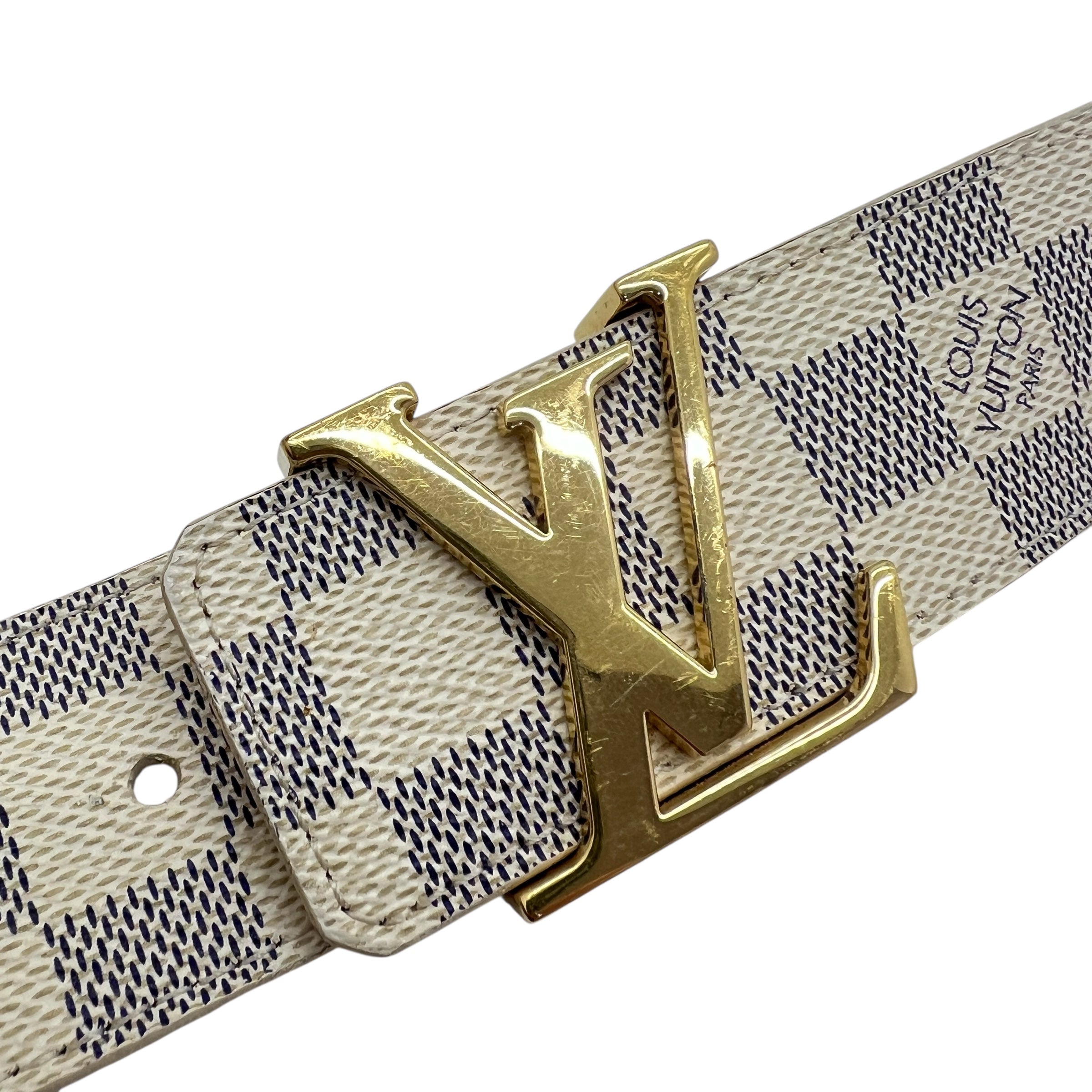 Initiales cintura damier azur Tg. 90