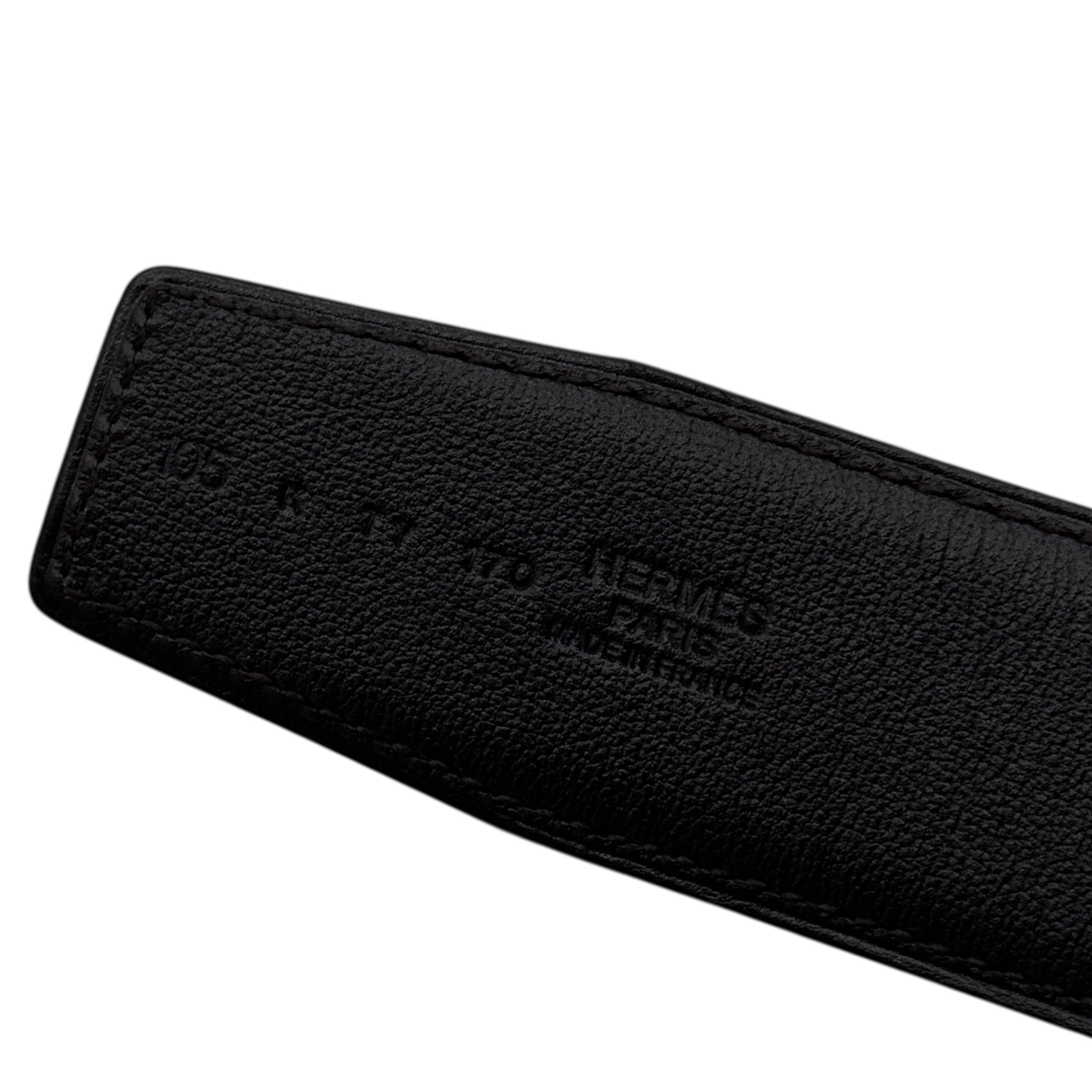 Fibbia da cintura Tube H & Pelle reversibile per cintura 38 mm taglia 105