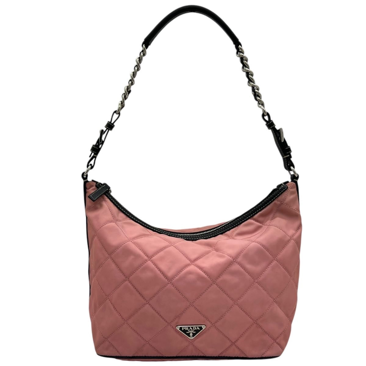 PRADA BORSA A SPALLA VINTAGE IN NYLON TRAPUNTATO