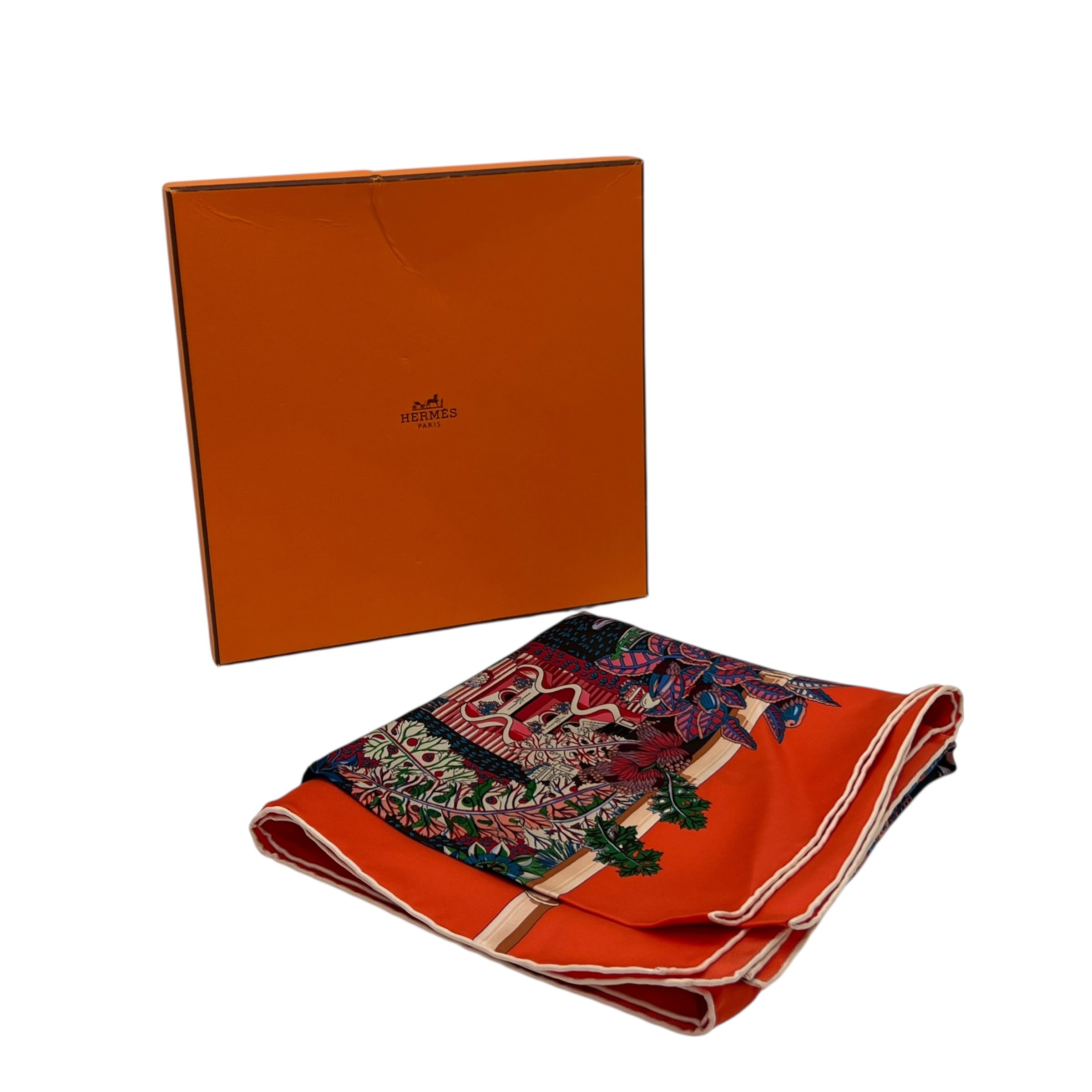 Foulard Carré 90 “Jardin d’Hiver”