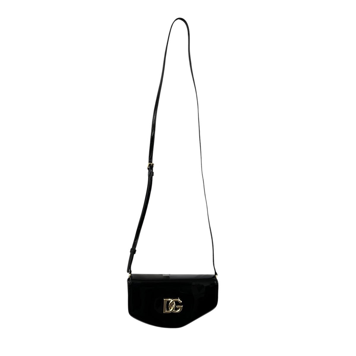 DOLCE & GABBANA MOON MINI BORSA A TRACOLLA IN VERNICE