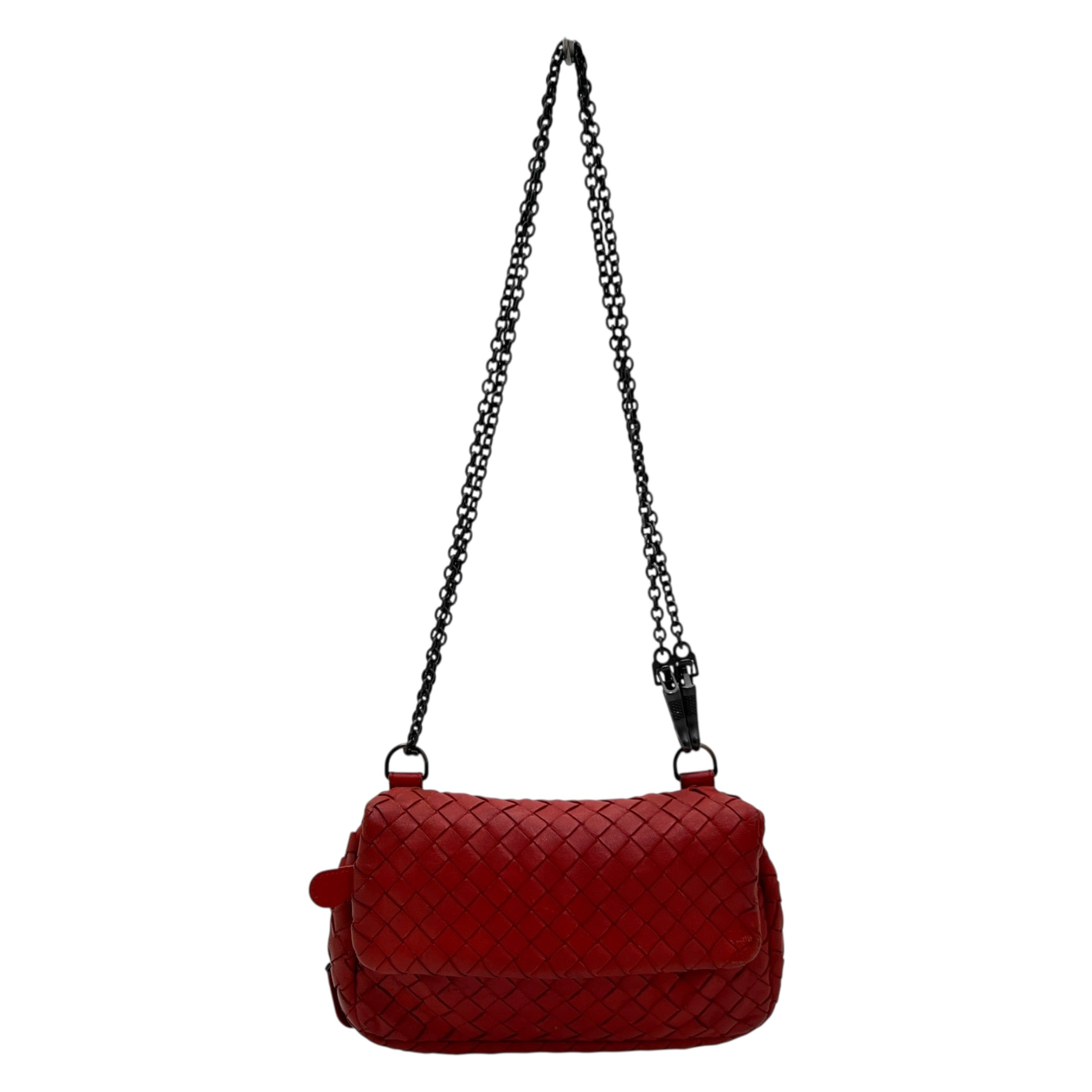 Mini borsa in pelle intrecciata