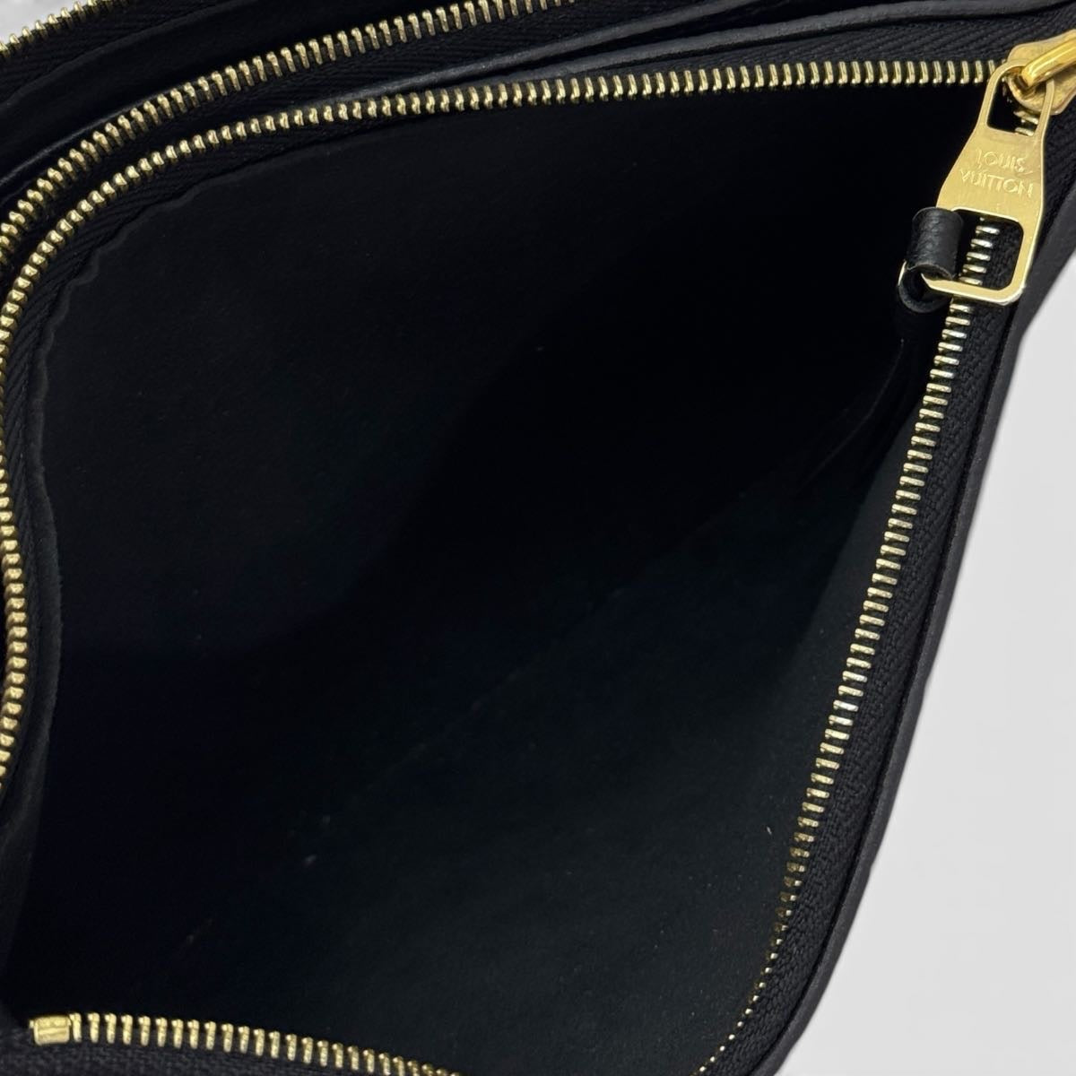 Pochette Double Zip Empreinte