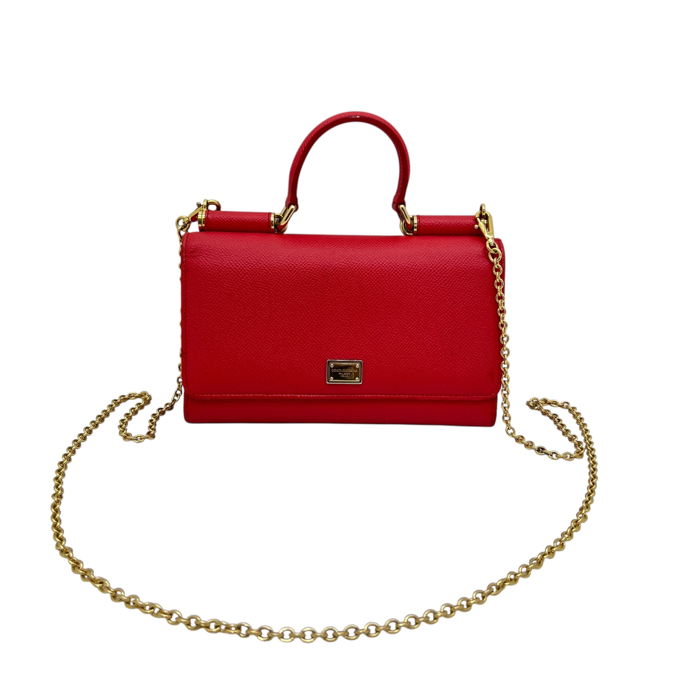 Mini bag in pelle di vitello stampa Dauphine