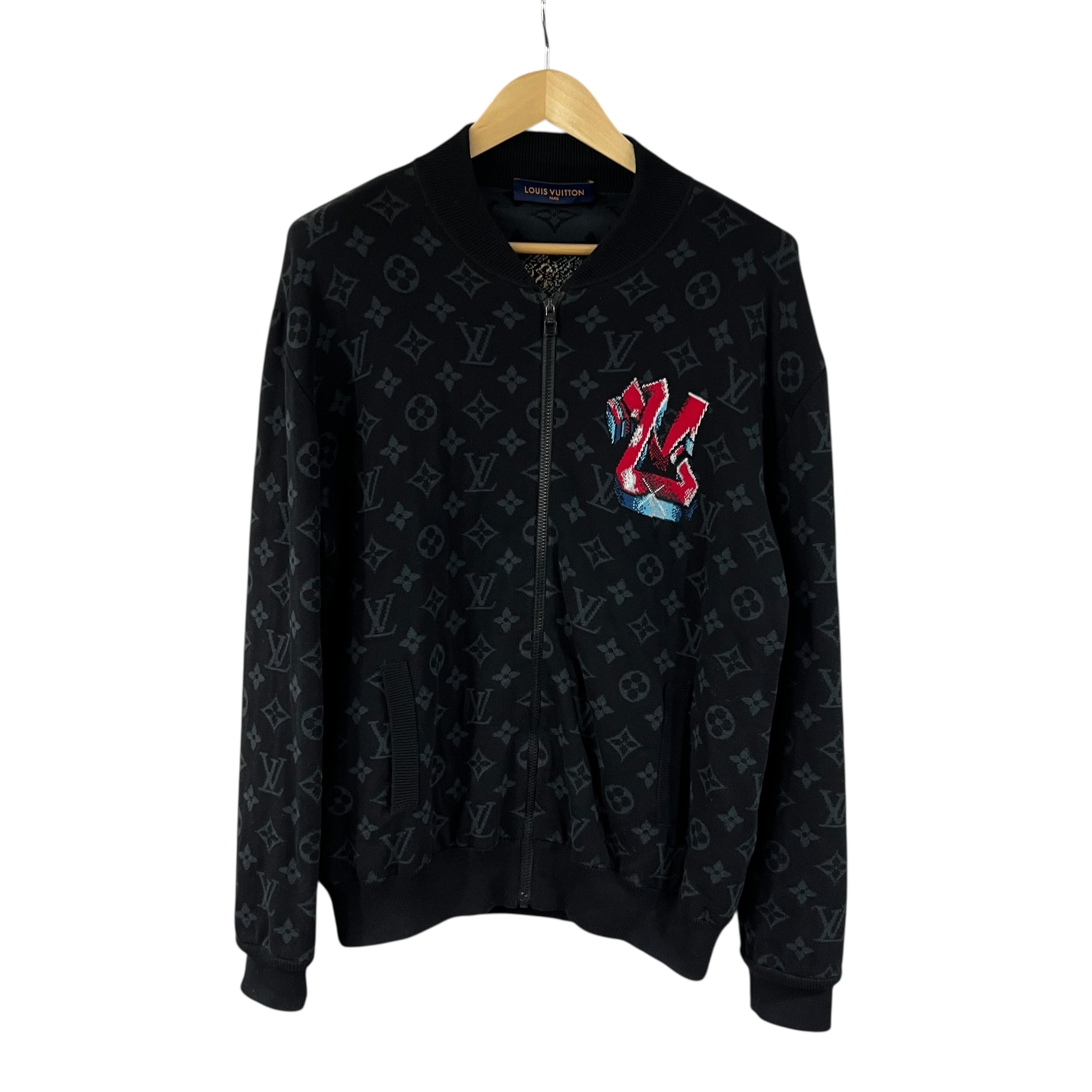 Giacca bomber Graffiti in cotone con zip taglia XL