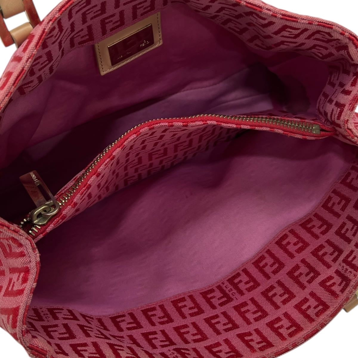 FENDI BORSA SHOPPING PICCOLA IN TESSUTO FF ZUCCHINO