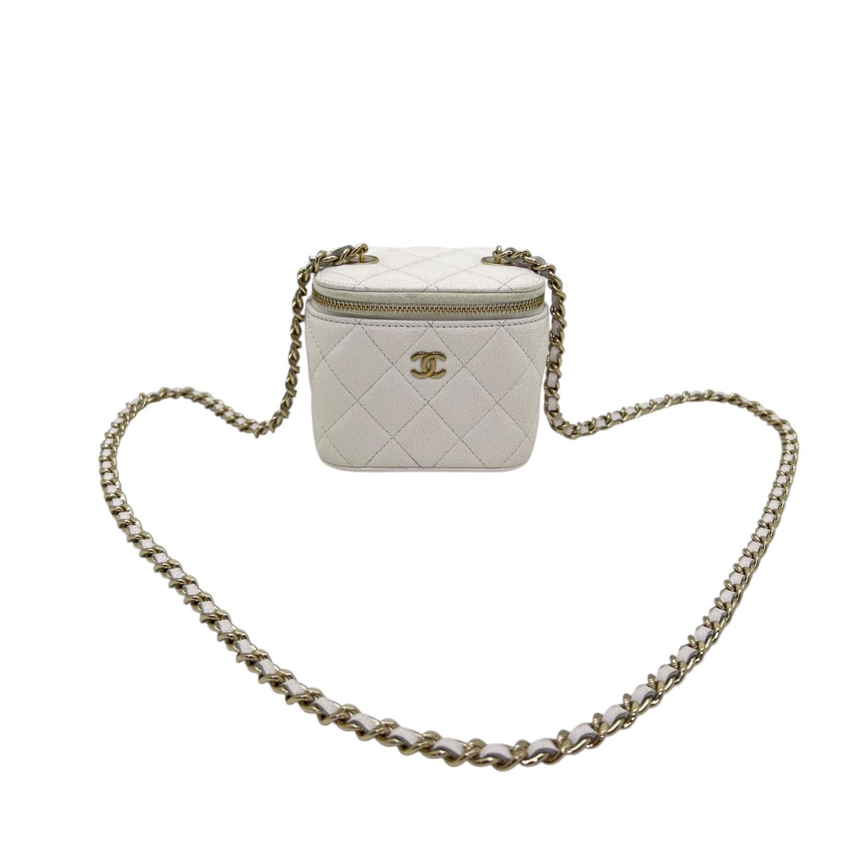 CHANEL VANITY CASE PICCOLA CLASSICA CON CATENA