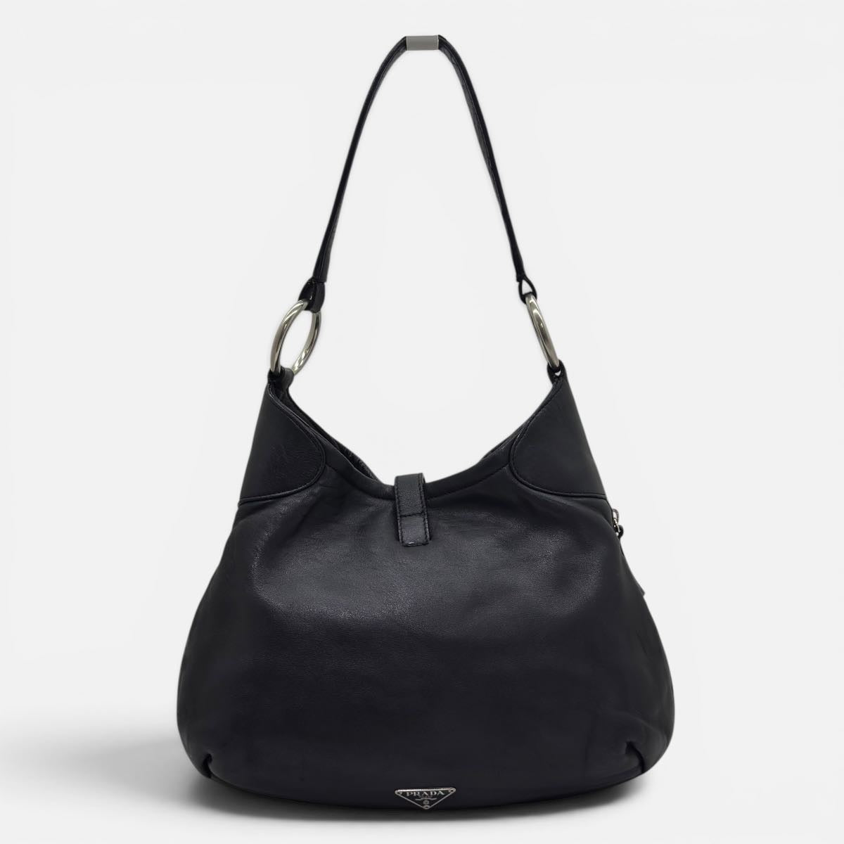 Borsa a spalla in nappa