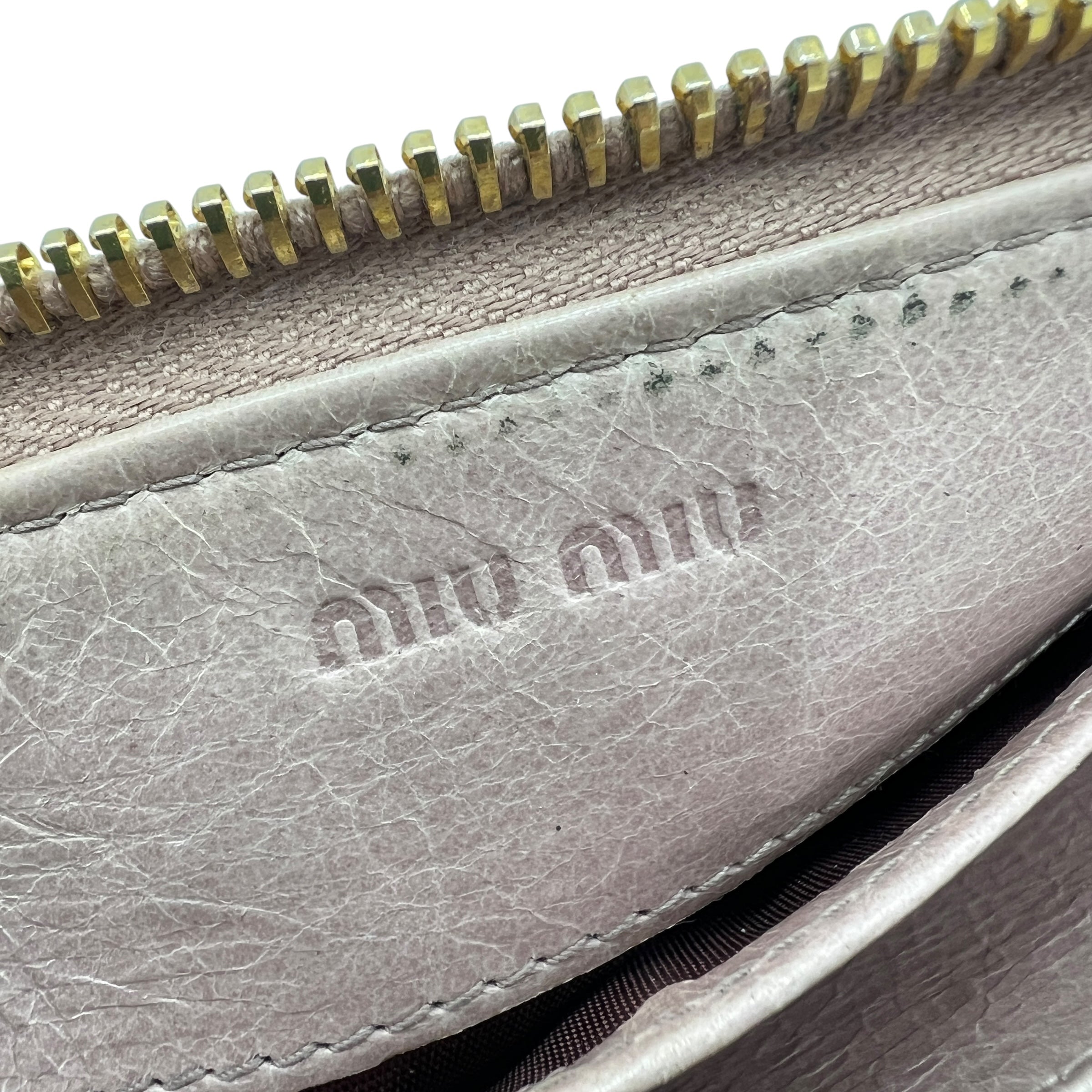 Portafoglio in pelle con zip