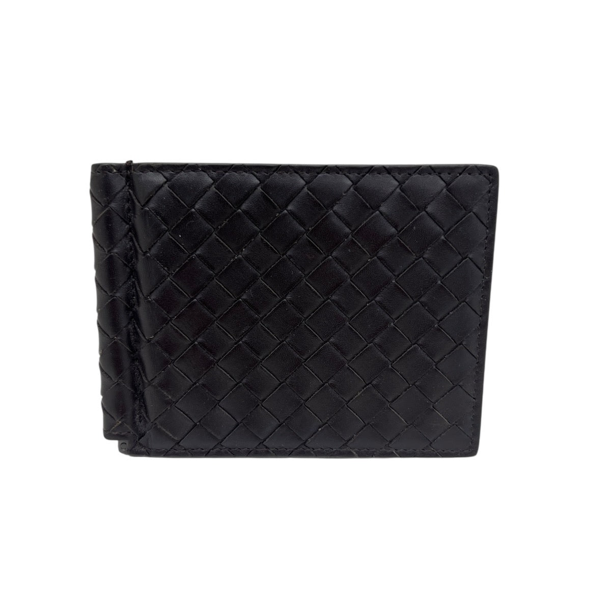 BOTTEGA VENETA PORTAFOGLIO MARRONE SCURO CON FERMASOLDI