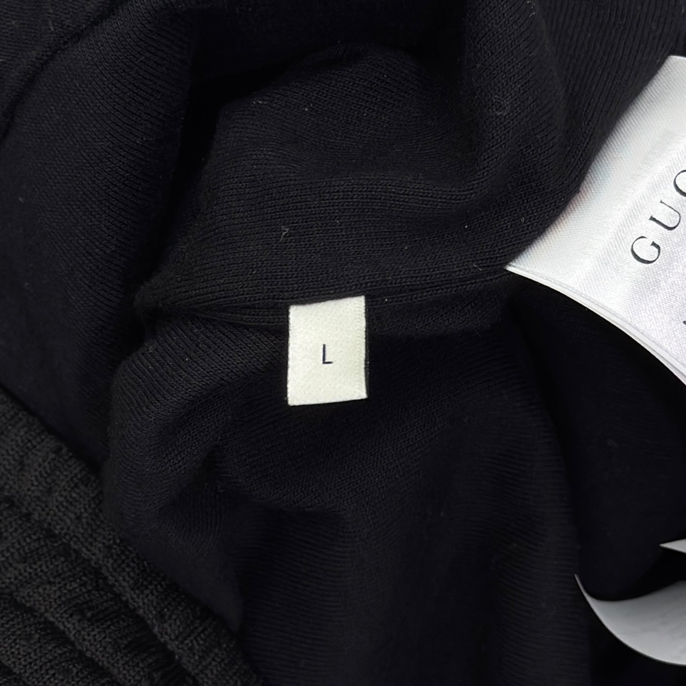 Felpa in jersey con zip taglia L