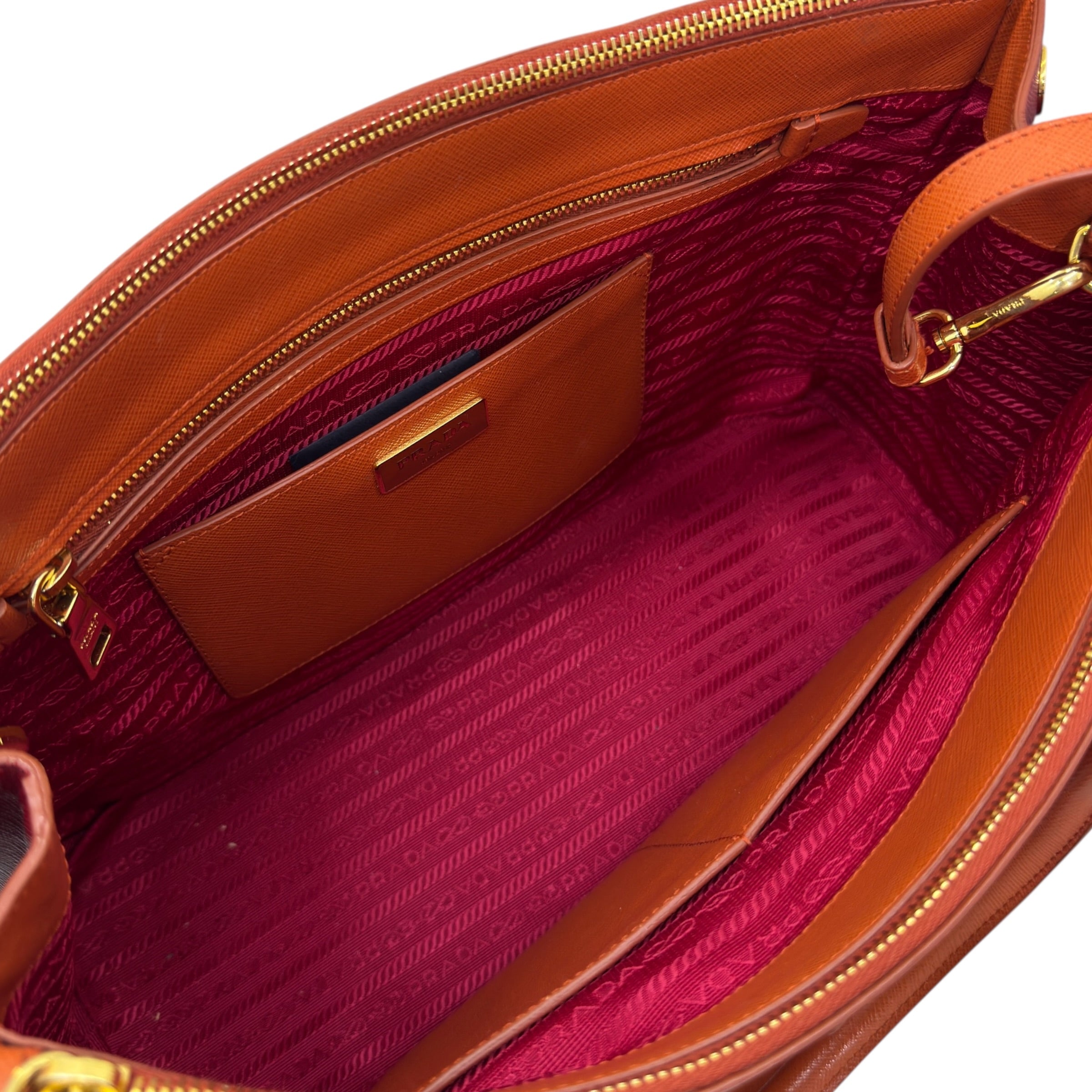 Galleria large in pelle Saffiano