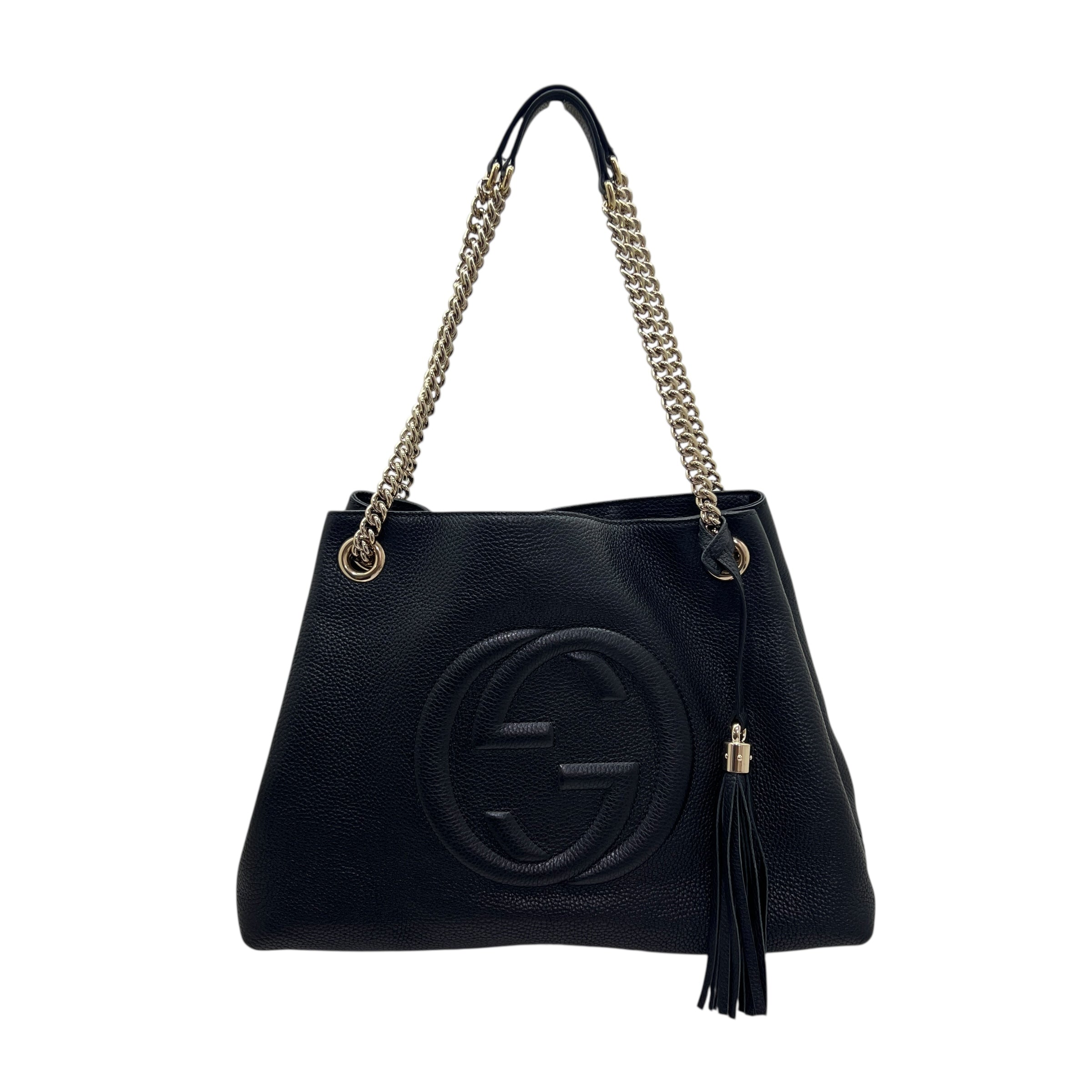 GUCCI SOHO SHOPPING BAG IN PELLE