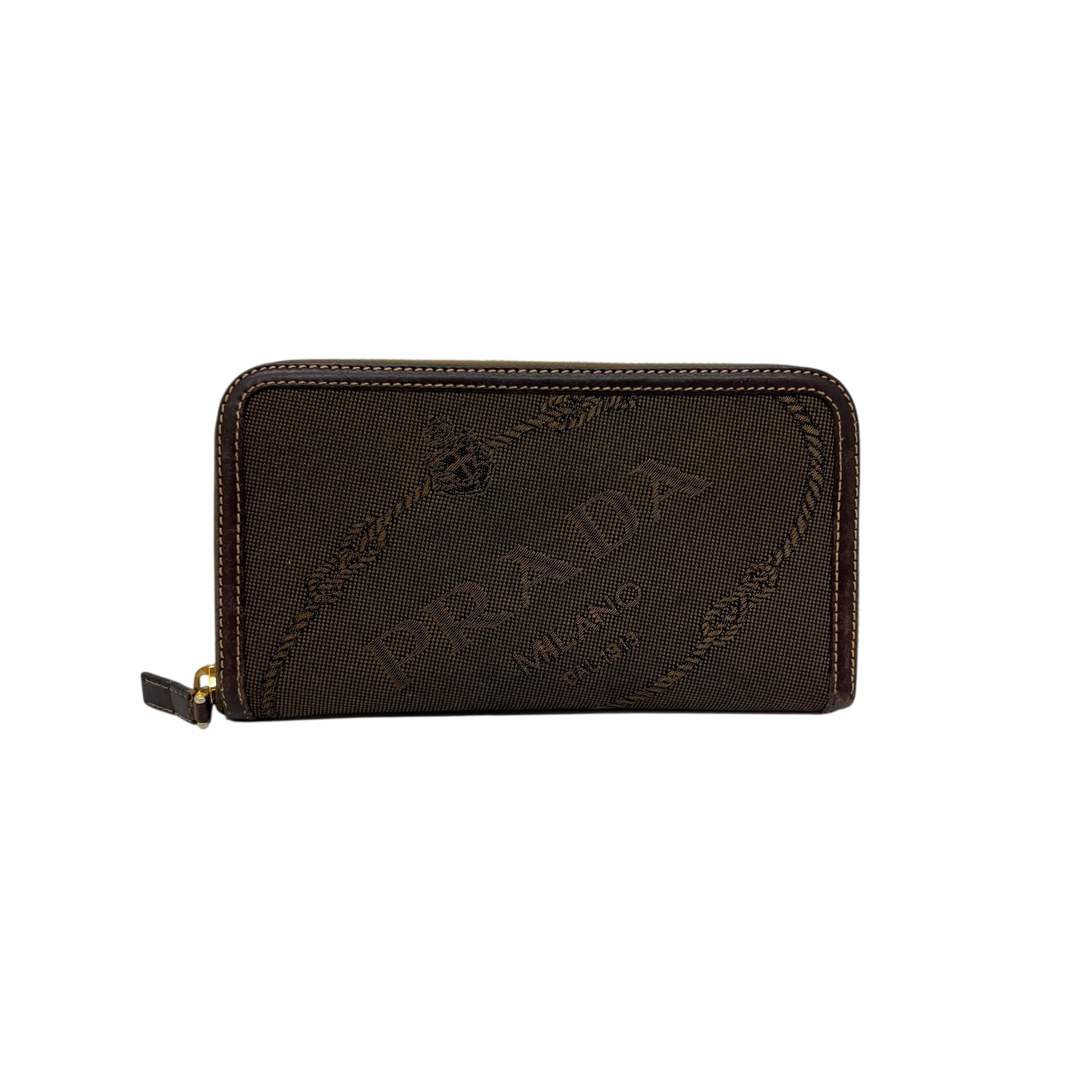 Portafoglio vintage con zip