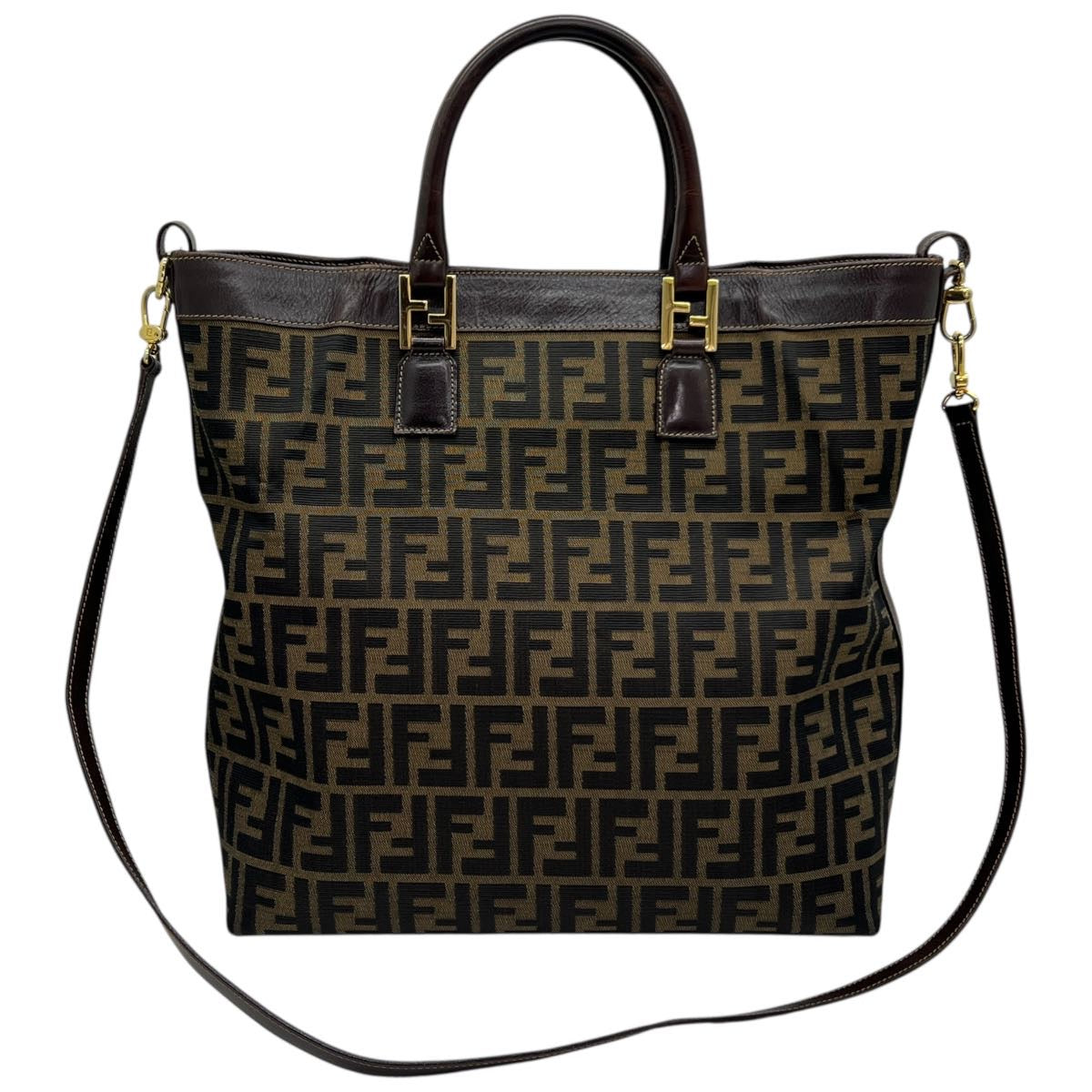 FENDI BORSA SHOPPING FF VINTAGE CON TRACOLLA