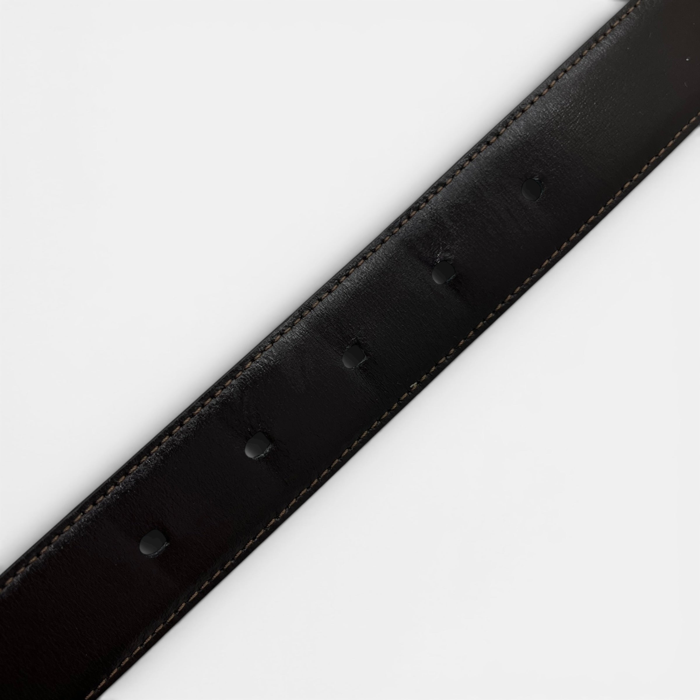 Cintura reversibile in pelle taglia 90