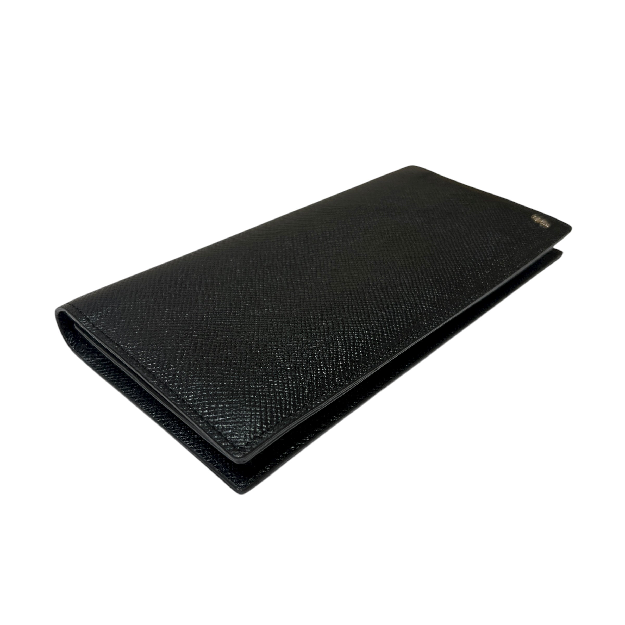 Portafoglio allungato in pelle Saffiano